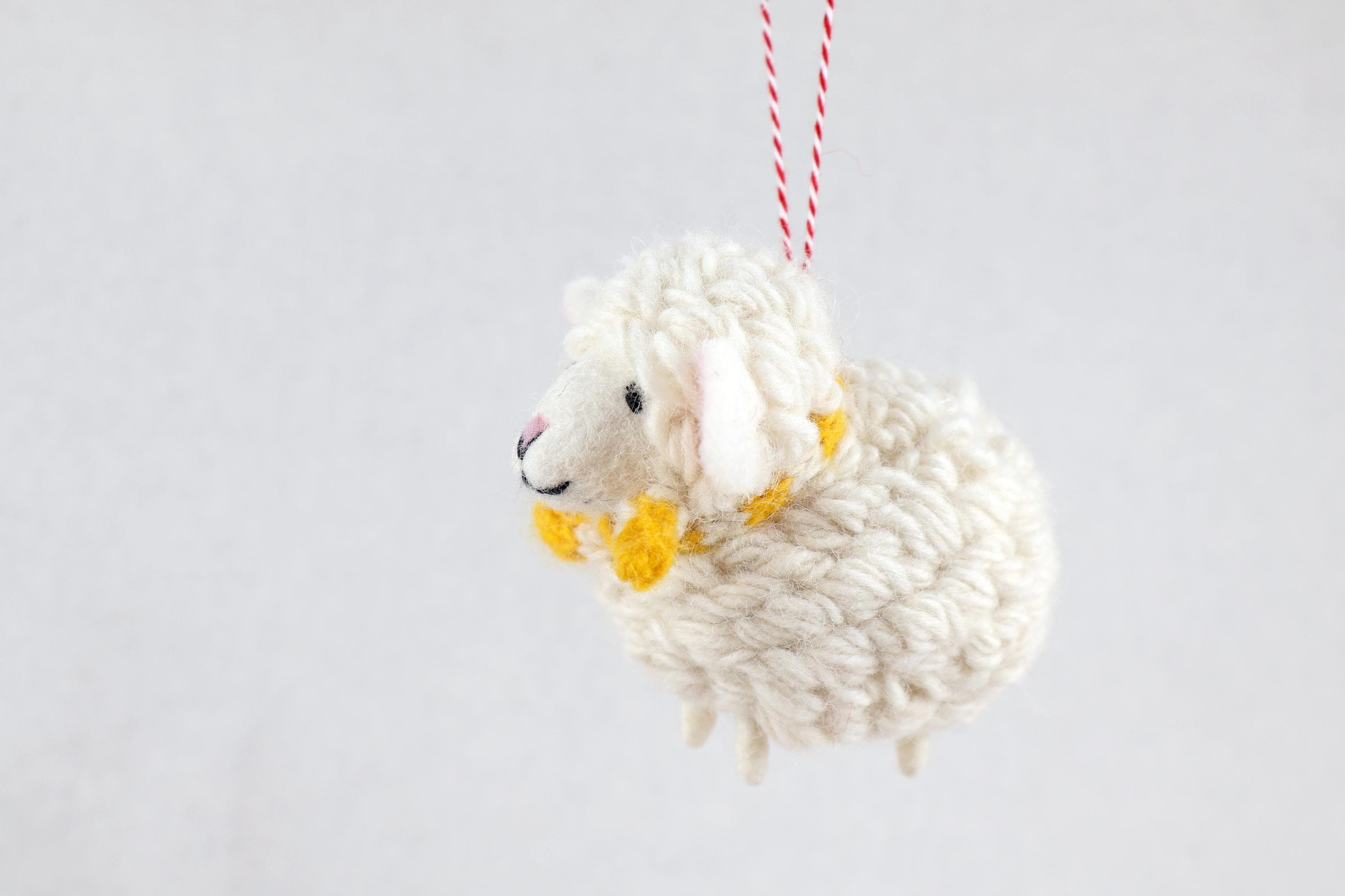 Weihnachtsanhänger Schaf I Christbaumschmuck I Weihnachtsdeko I Winter Weihnachtsbaum I Weihnachtsschaf mit Schal