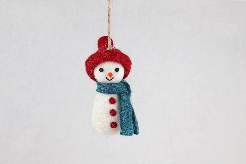 Schneemann Anhänger I Schneemänner aus Filz I Christbaumschmuck I Schneemann Deko I Weihnachtsdeko I Filz Winterdeko
