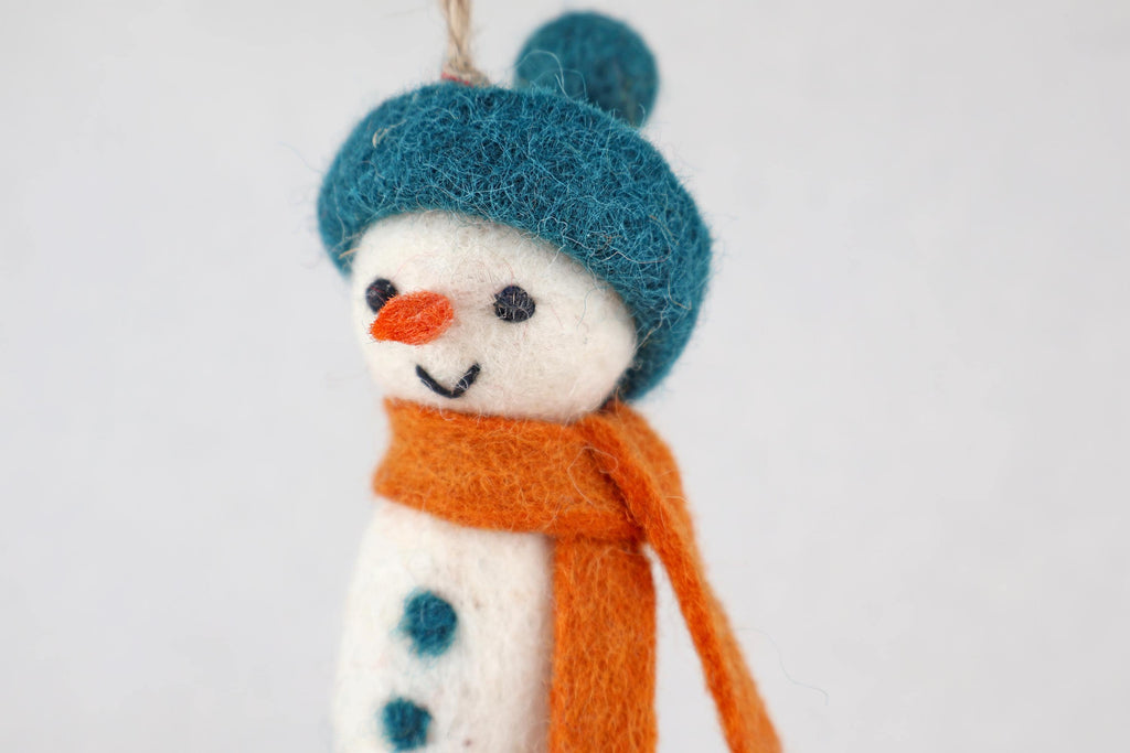Schneemann Anhänger I Schneemänner aus Filz I Christbaumschmuck I Schneemann Deko I Weihnachtsdeko I Filz Winterdeko