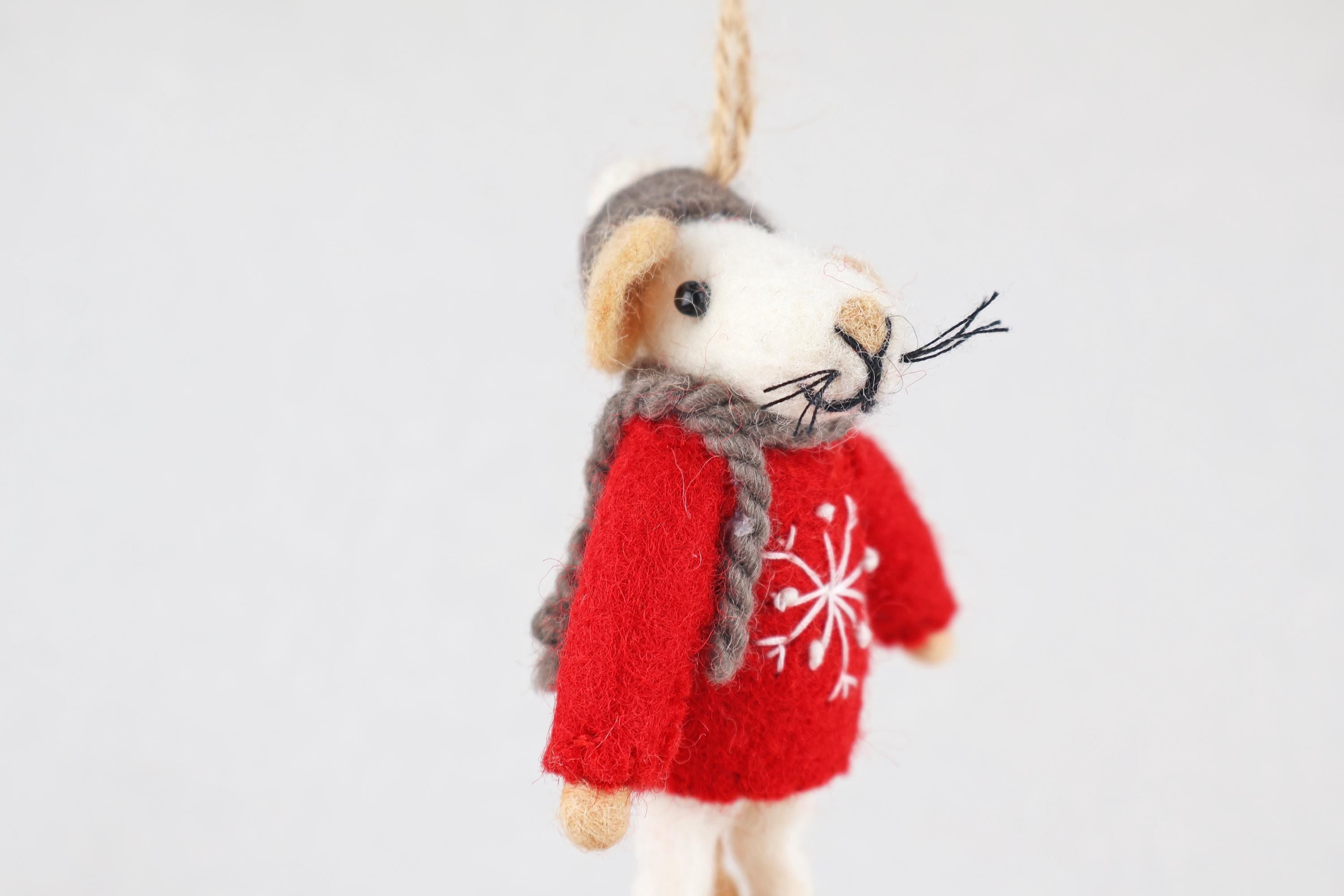 Weihnachtsanhänger Maus I Christbaumschmuck Weihnachtsdeko I Winter Weihnachtsbaum I Weihnachtsmaus