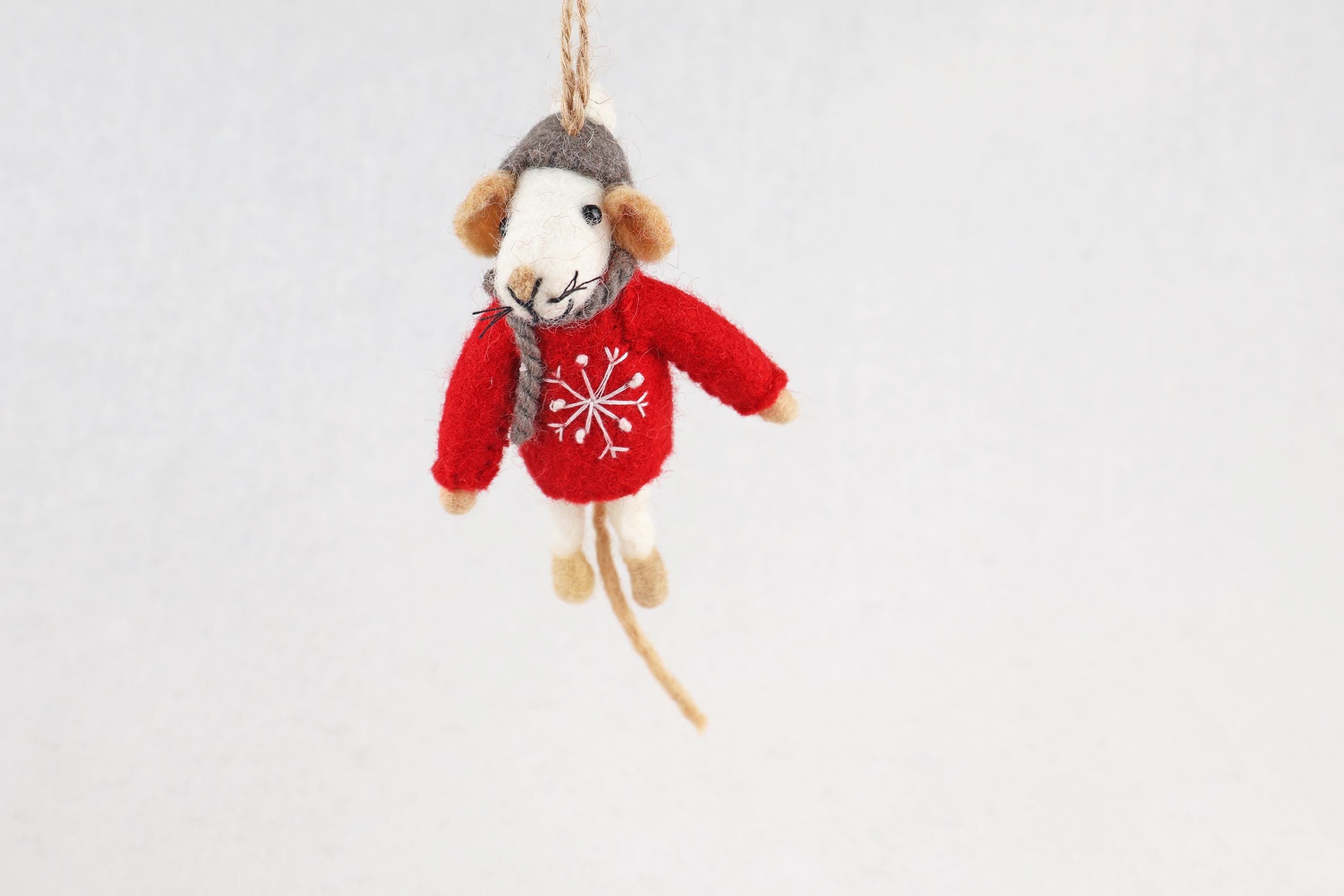 Weihnachtsanhänger Maus I Christbaumschmuck Weihnachtsdeko I Winter Weihnachtsbaum I Weihnachtsmaus