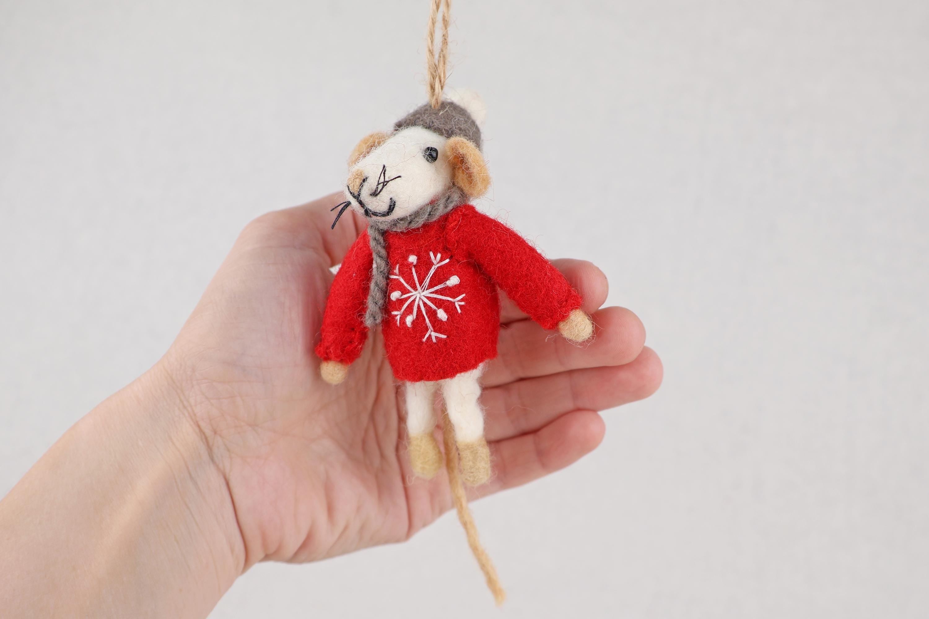 Weihnachtsanhänger Maus I Christbaumschmuck Weihnachtsdeko I Winter Weihnachtsbaum I Weihnachtsmaus