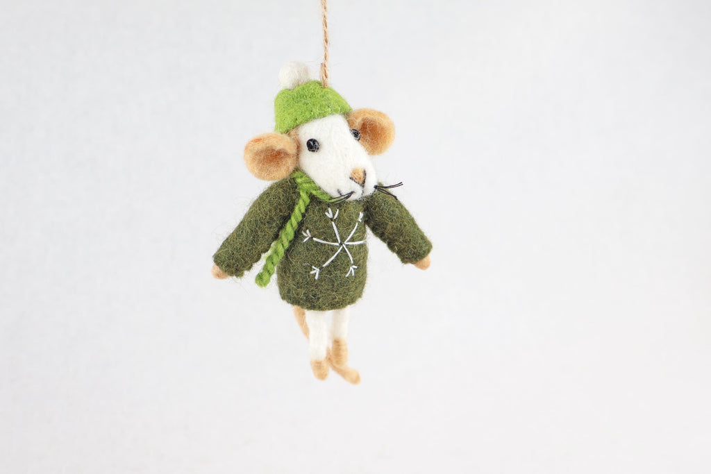Weihnachtsanhänger Maus I Christbaumschmuck Weihnachtsdeko I Winter Weihnachtsbaum I Weihnachtsmaus