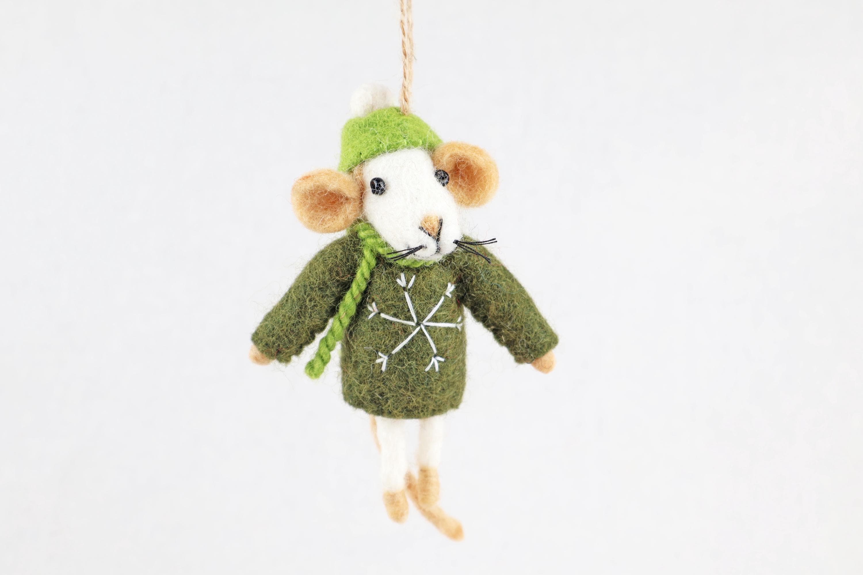Weihnachtsanhänger Maus I Christbaumschmuck Weihnachtsdeko I Winter Weihnachtsbaum I Weihnachtsmaus