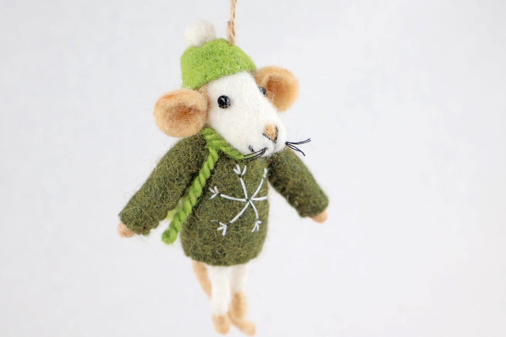 Weihnachtsanhänger Maus I Christbaumschmuck Weihnachtsdeko I Winter Weihnachtsbaum I Weihnachtsmaus