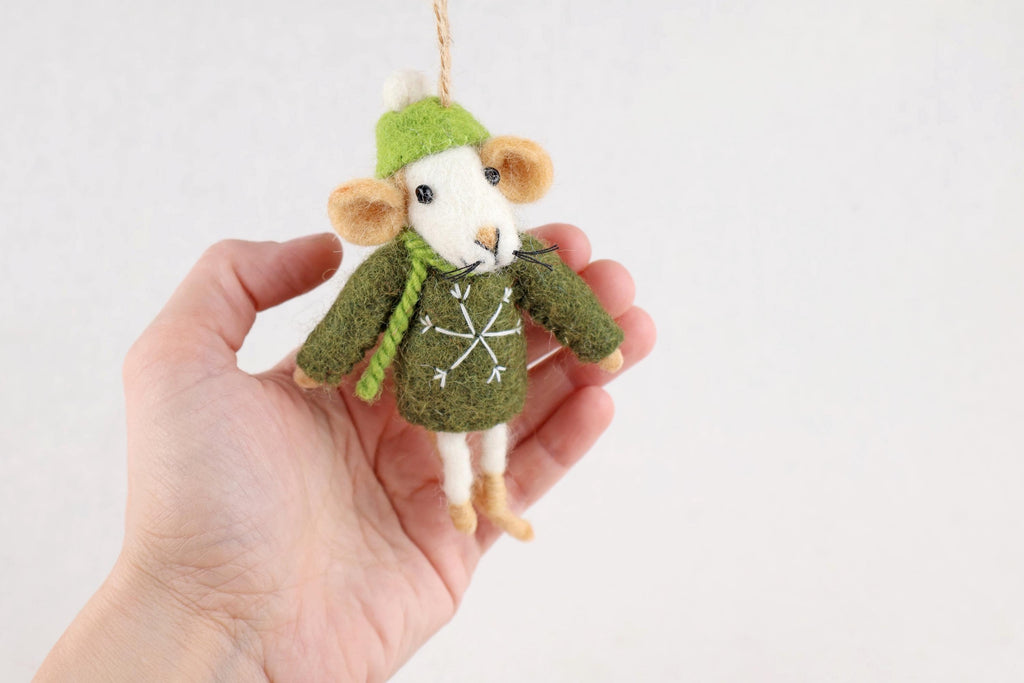 Weihnachtsanhänger Maus I Christbaumschmuck Weihnachtsdeko I Winter Weihnachtsbaum I Weihnachtsmaus