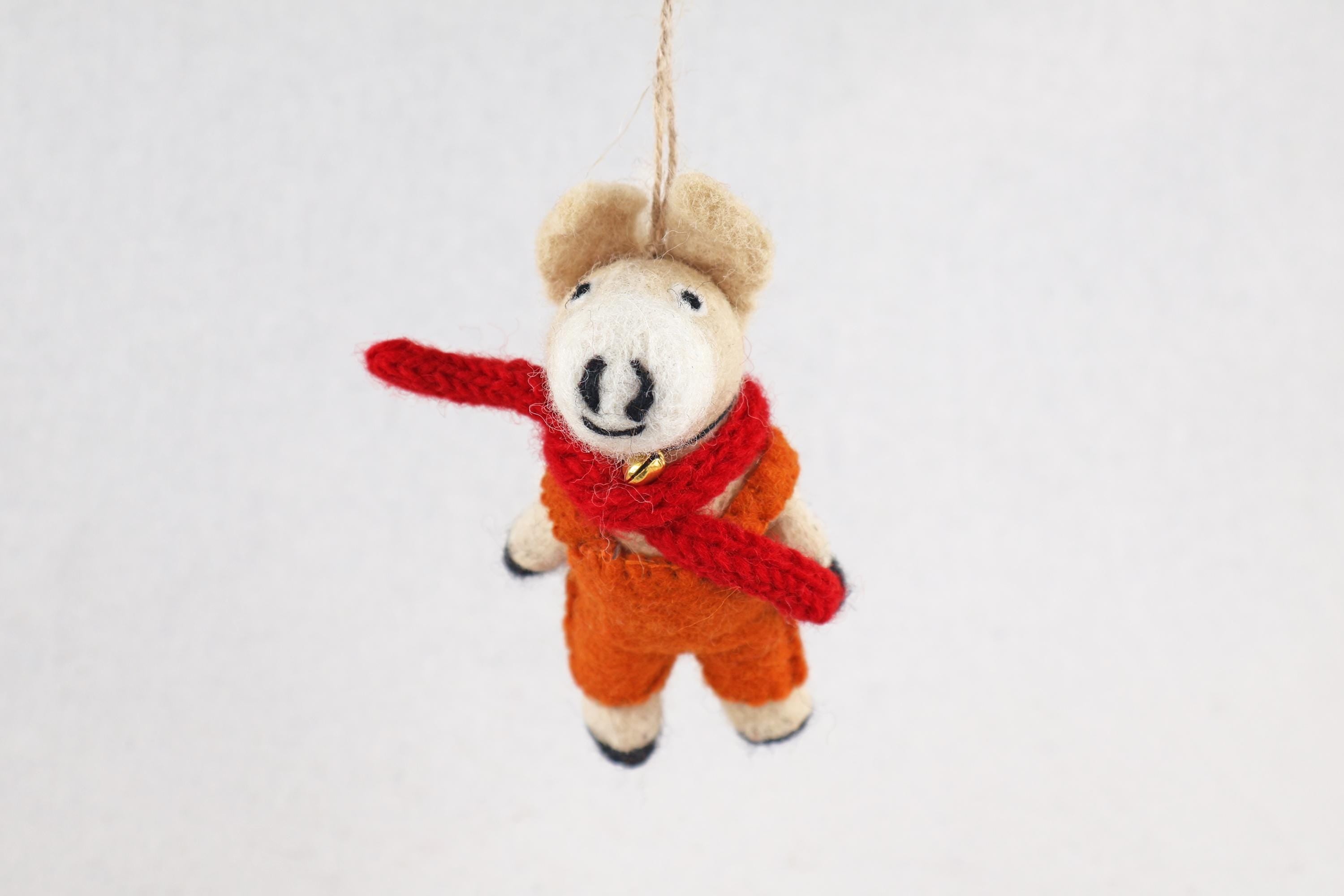 Weihnachtsanhänger Pferd I Filz Christbaumschmuck I Weihnachtsdeko Pferdchen I Pferd mit Latzhose und Schal