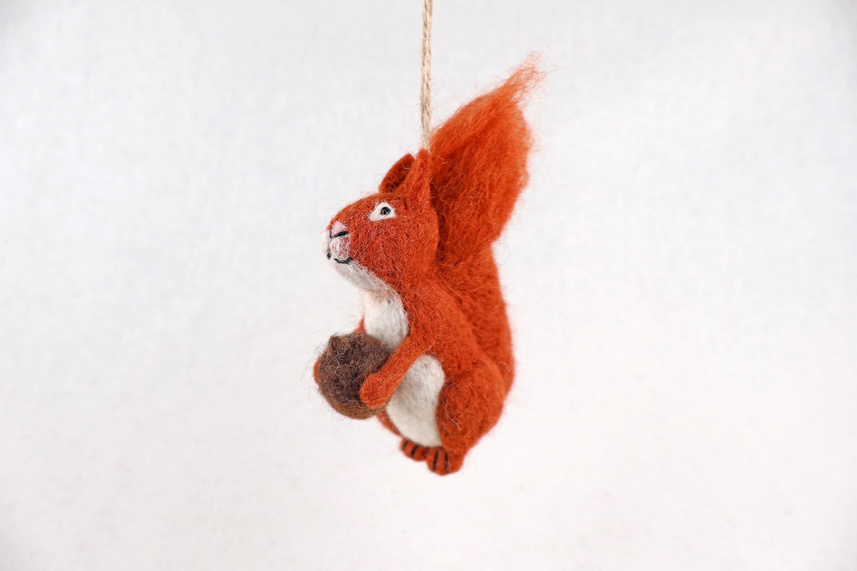Anhänger Eichhörnchen I Deko aus Filz I Winter I Weihnachtsbaum I Herbstdeko I Anhänger aus Filz I Waldtiere