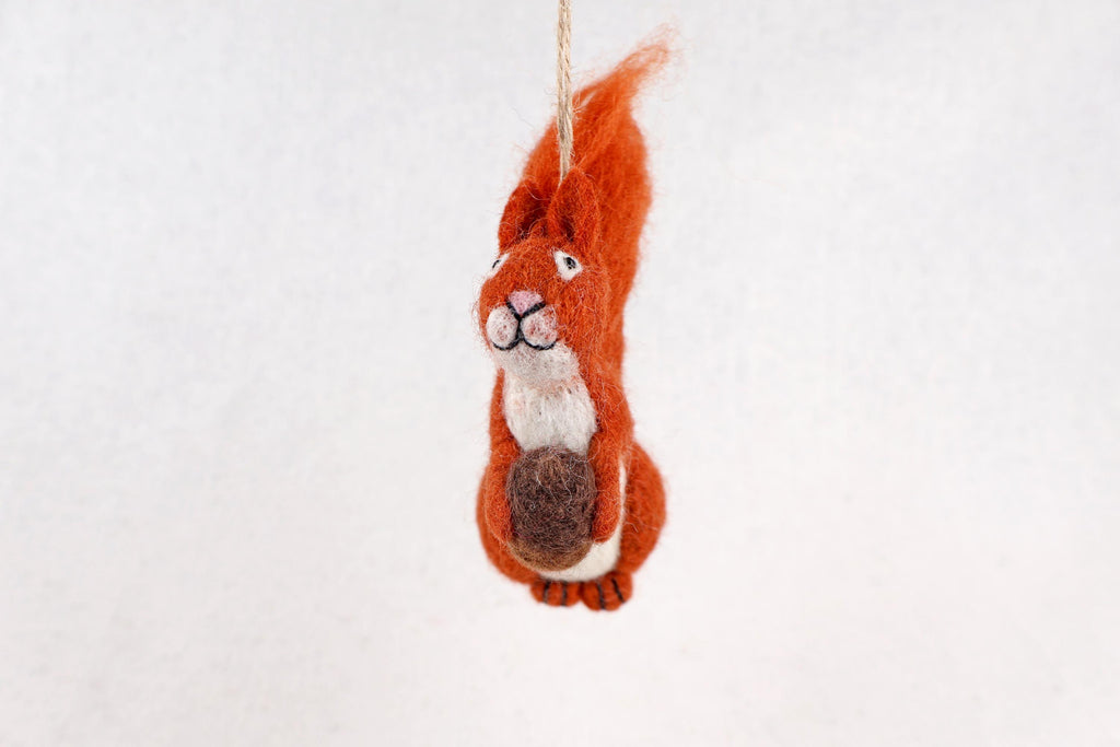 Anhänger Eichhörnchen I Deko aus Filz I Winter I Weihnachtsbaum I Herbstdeko I Anhänger aus Filz I Waldtiere
