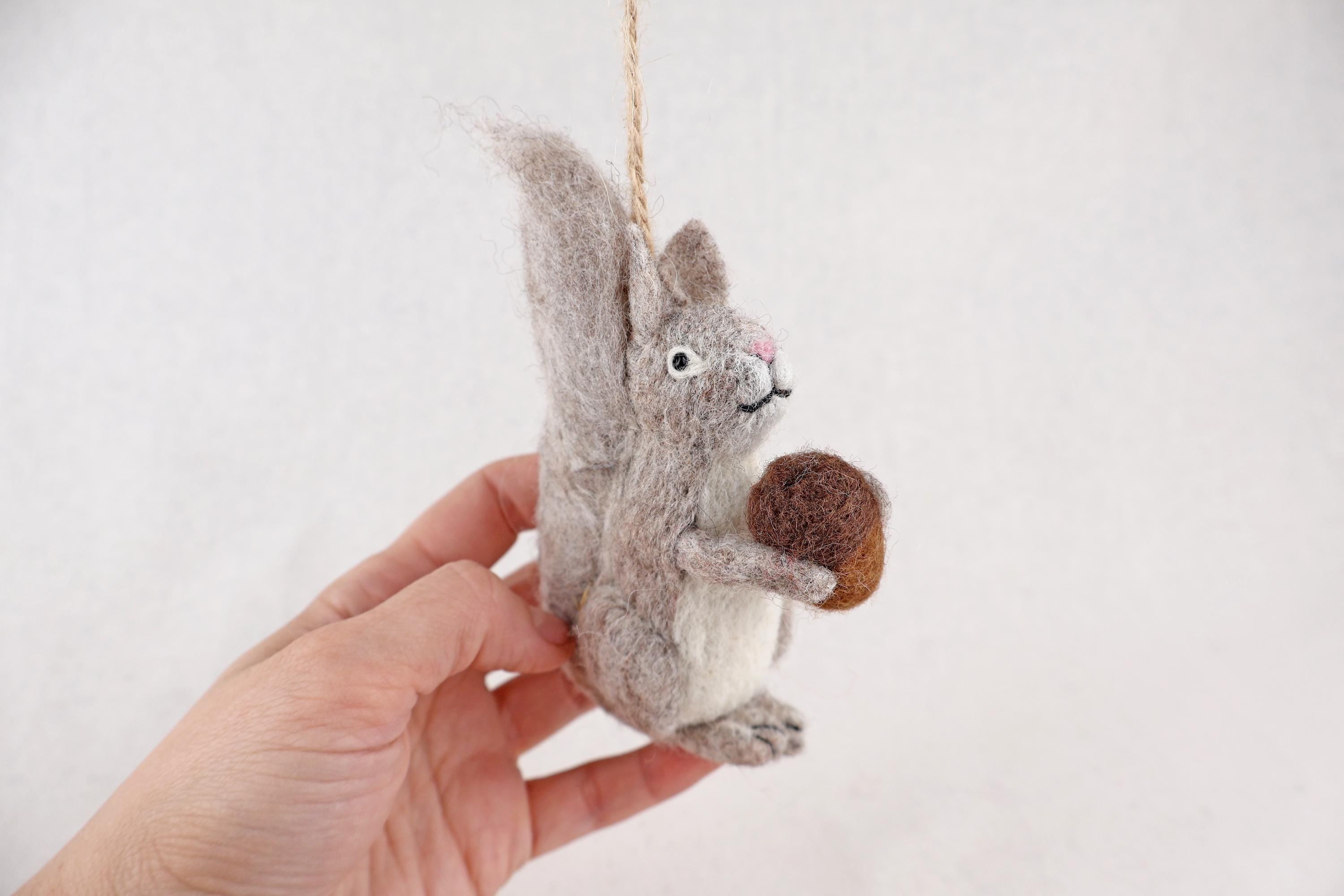 Anhänger Eichhörnchen I Deko aus Filz I Winter I Weihnachtsbaum I Herbstdeko I Anhänger aus Filz I Waldtiere