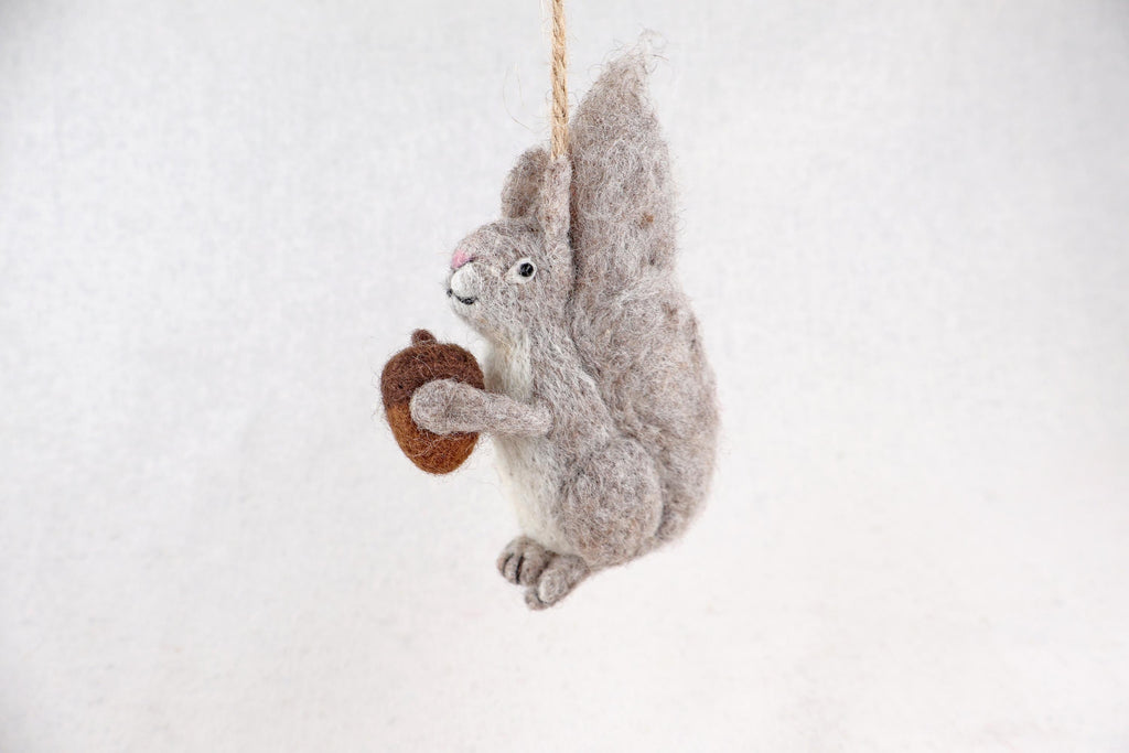 Anhänger Eichhörnchen I Deko aus Filz I Winter I Weihnachtsbaum I Herbstdeko I Anhänger aus Filz I Waldtiere