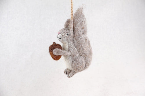 Anhänger Eichhörnchen I Deko aus Filz I Winter I Weihnachtsbaum I Herbstdeko I Anhänger aus Filz I Waldtiere