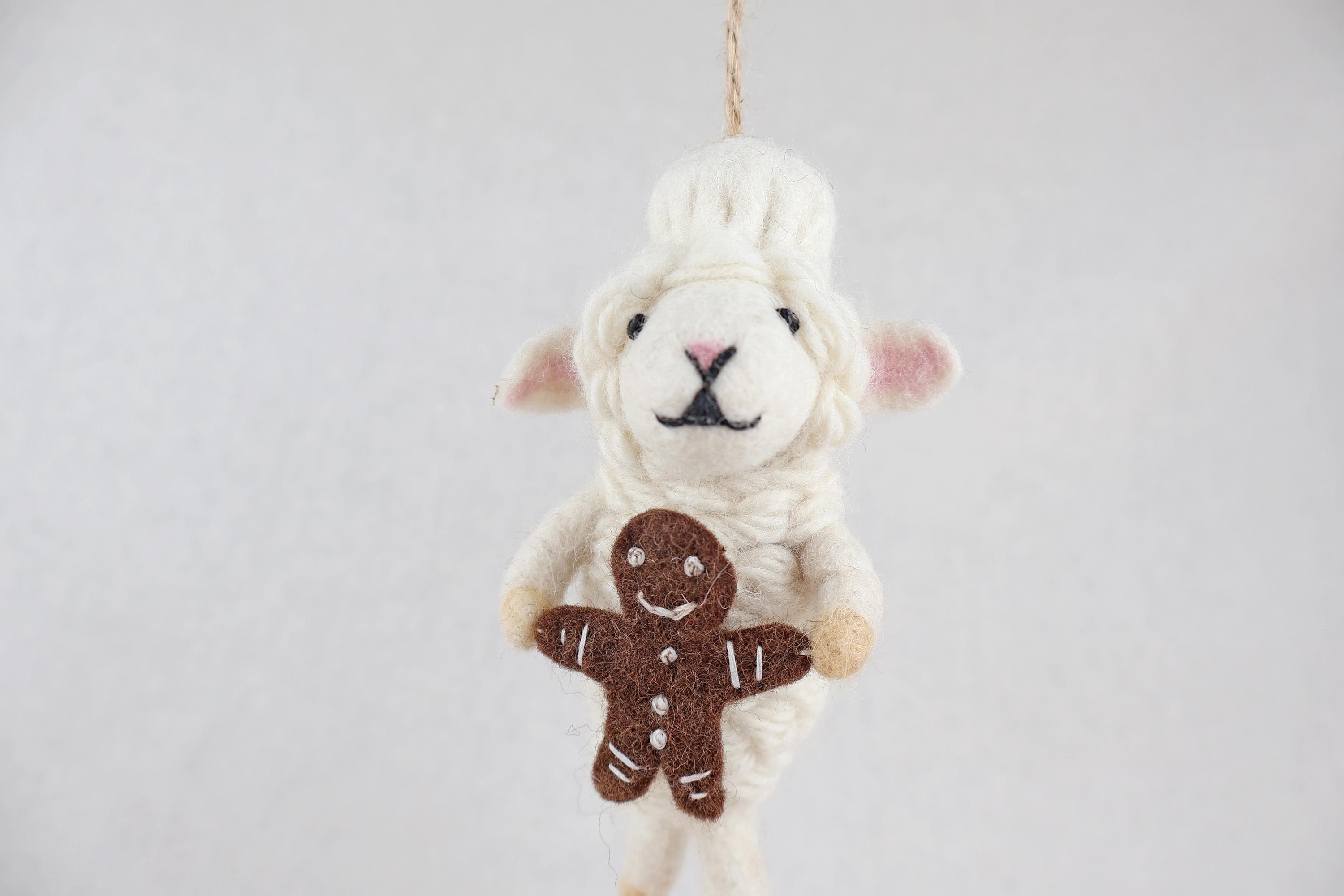Weihnachtsanhänger Bäcker Schaf I Christbaumschmuck Weihnachtsdeko I Winter Weihnachtsbaum I Weihnachtsschaf