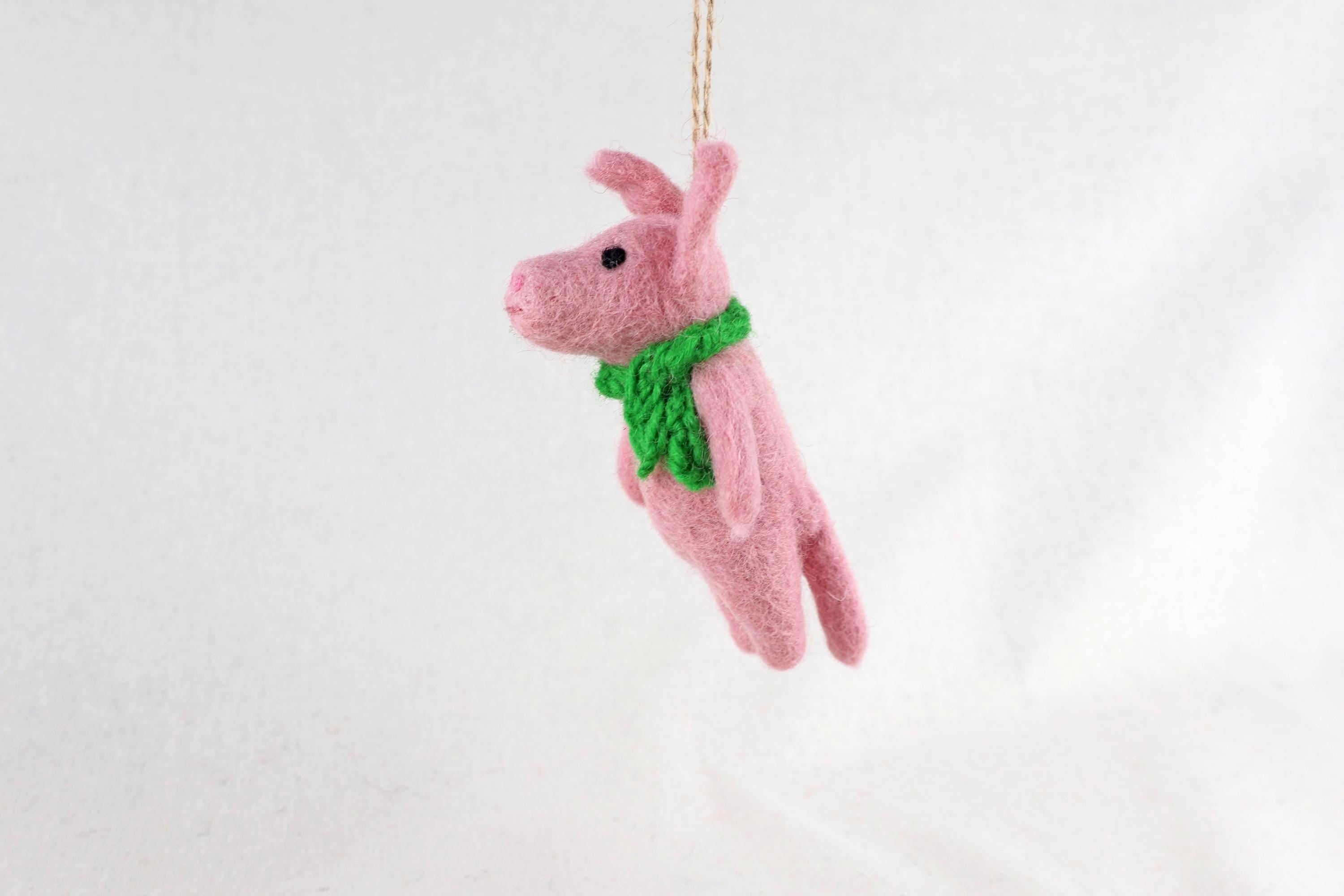 Weihnachtsanhänger Schwein I Christbaumschmuck I Weihnachtsdeko I Winter I Weihnachtsbaum I Weihnachtsschwein I Filz Deko Weihnachten