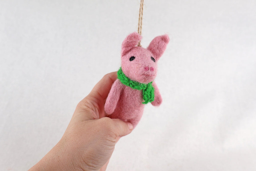 Weihnachtsanhänger Schwein I Christbaumschmuck I Weihnachtsdeko I Winter I Weihnachtsbaum I Weihnachtsschwein I Filz Deko Weihnachten