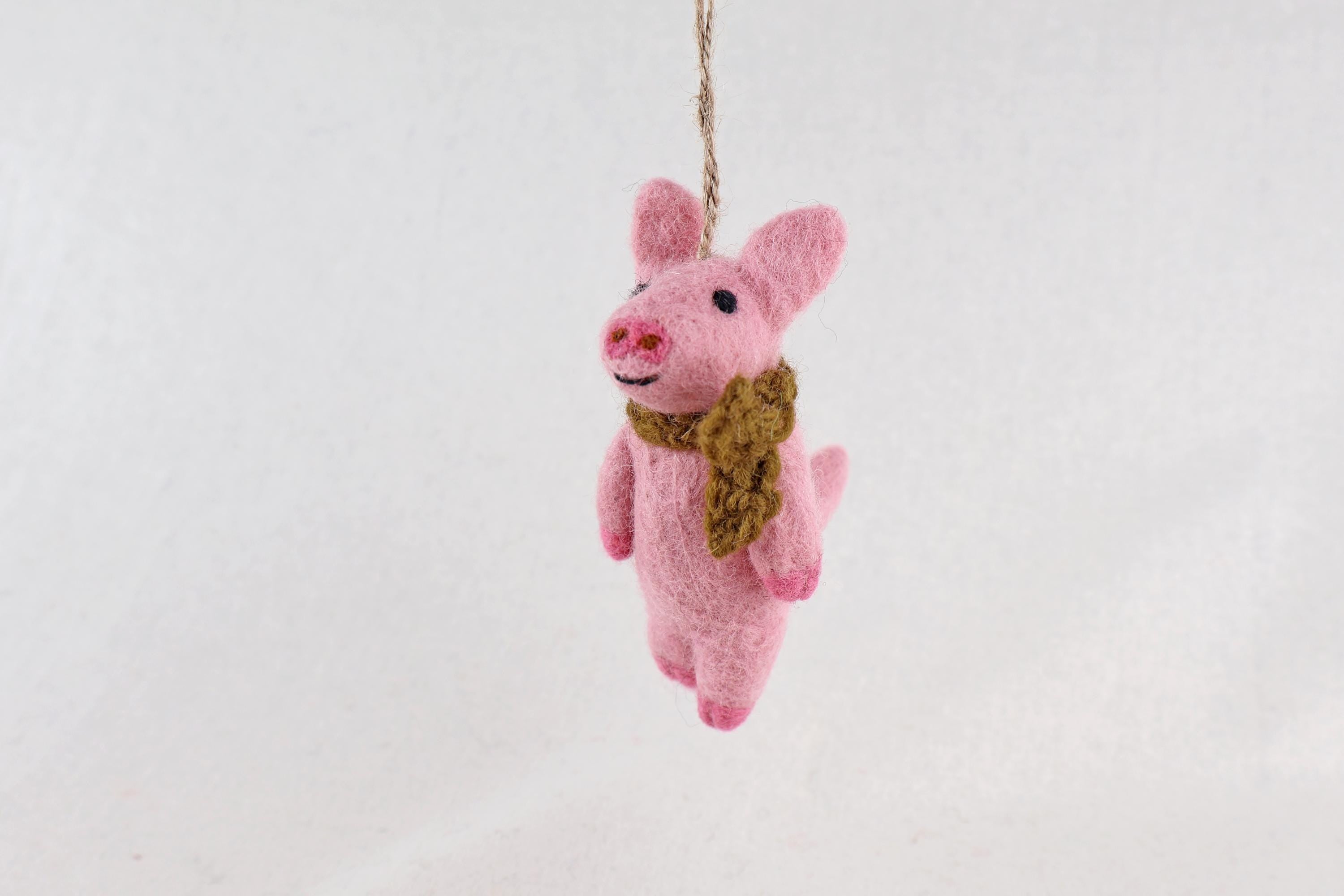 Weihnachtsanhänger Schwein I Christbaumschmuck I Weihnachtsdeko I Winter I Weihnachtsbaum I Weihnachtsschwein I Filz Deko Weihnachten