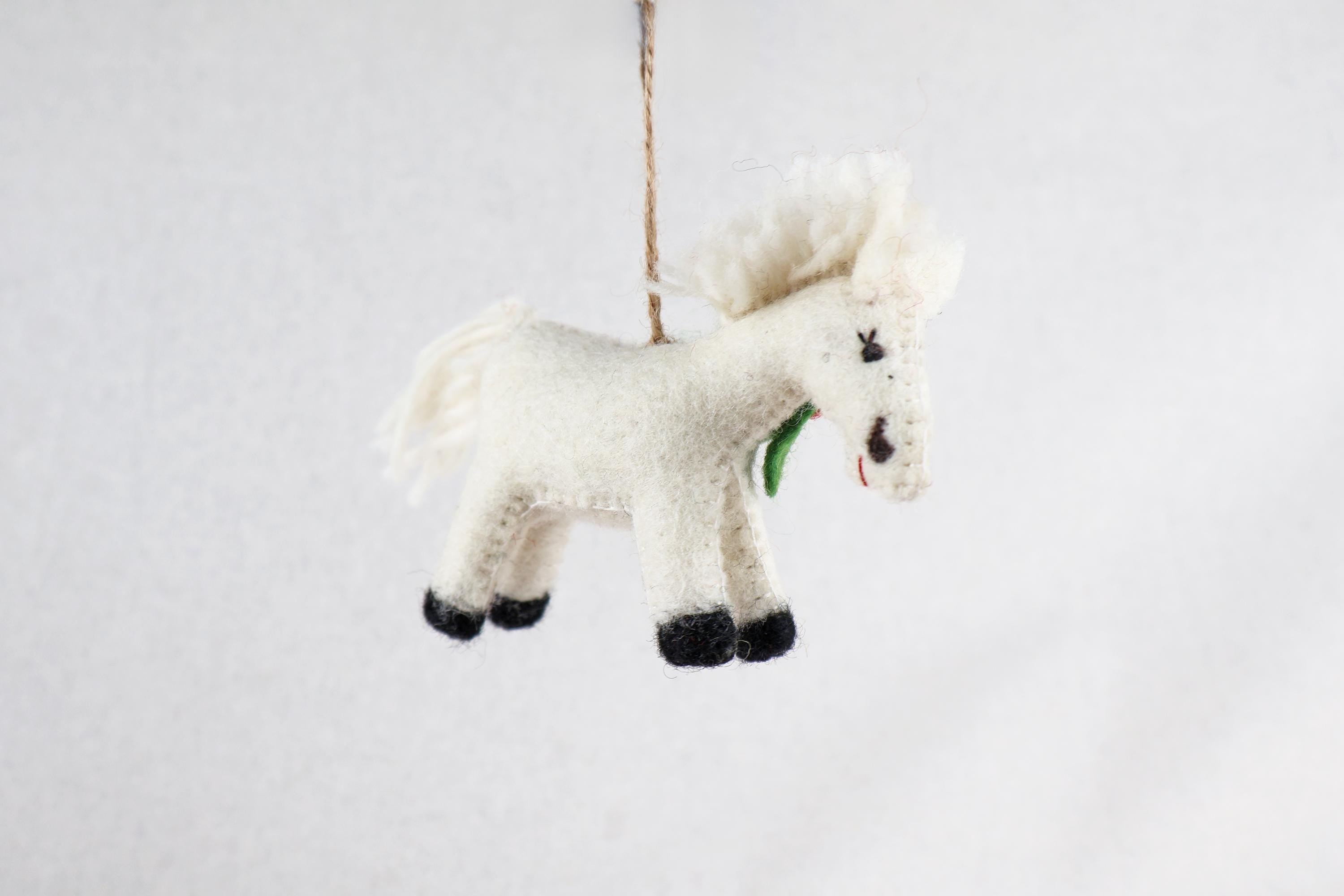 Weihnachtsanhänger Pferd I Filz Christbaumschmuck I Weihnachtsdeko Pferdchen