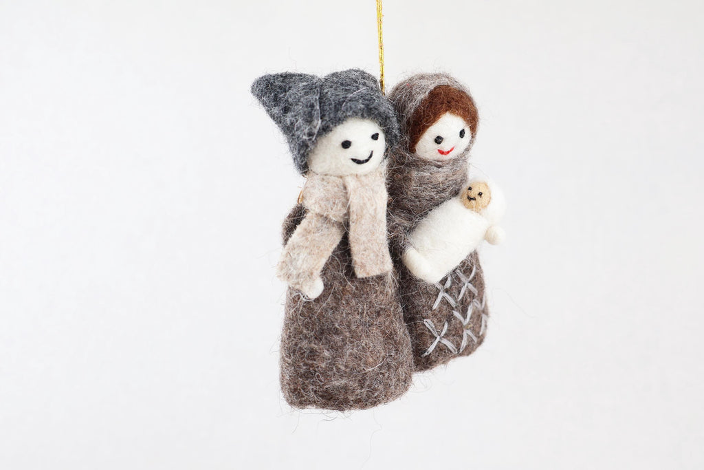 Weihnachtsanhänger Maria und Josef I Christbaumschmuck Weihnachtsdeko I Winter Weihnachtsbaum I Heilige Familie