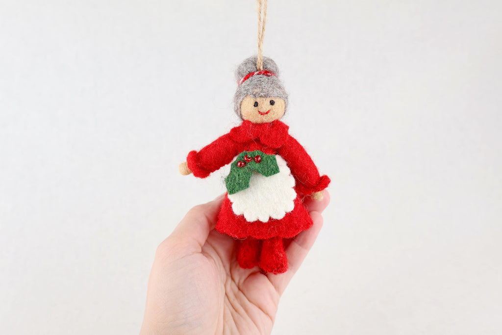 Weihnachtsanhänger Weihnachtsfrau I Christbaumschmuck Weihnachtsdeko I Winter Weihnachtsbaum I Miss Santa