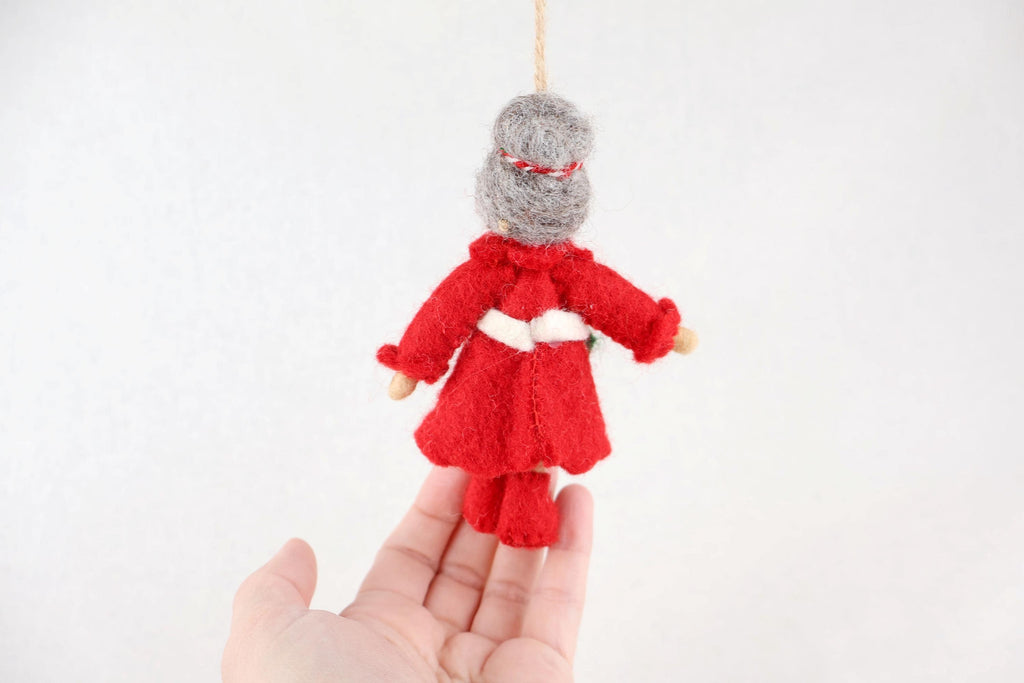 Weihnachtsanhänger Weihnachtsfrau I Christbaumschmuck Weihnachtsdeko I Winter Weihnachtsbaum I Miss Santa