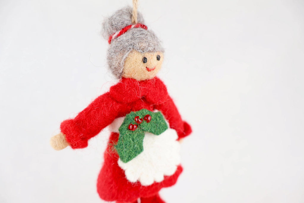 Weihnachtsanhänger Weihnachtsfrau I Christbaumschmuck Weihnachtsdeko I Winter Weihnachtsbaum I Miss Santa