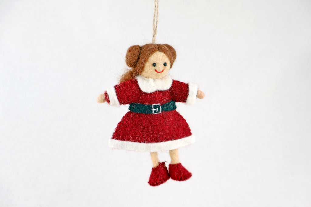 Weihnachtsanhänger Weihnachtsfrau I Christbaumschmuck Weihnachtsdeko I Winter Weihnachtsbaum I Miss Santa
