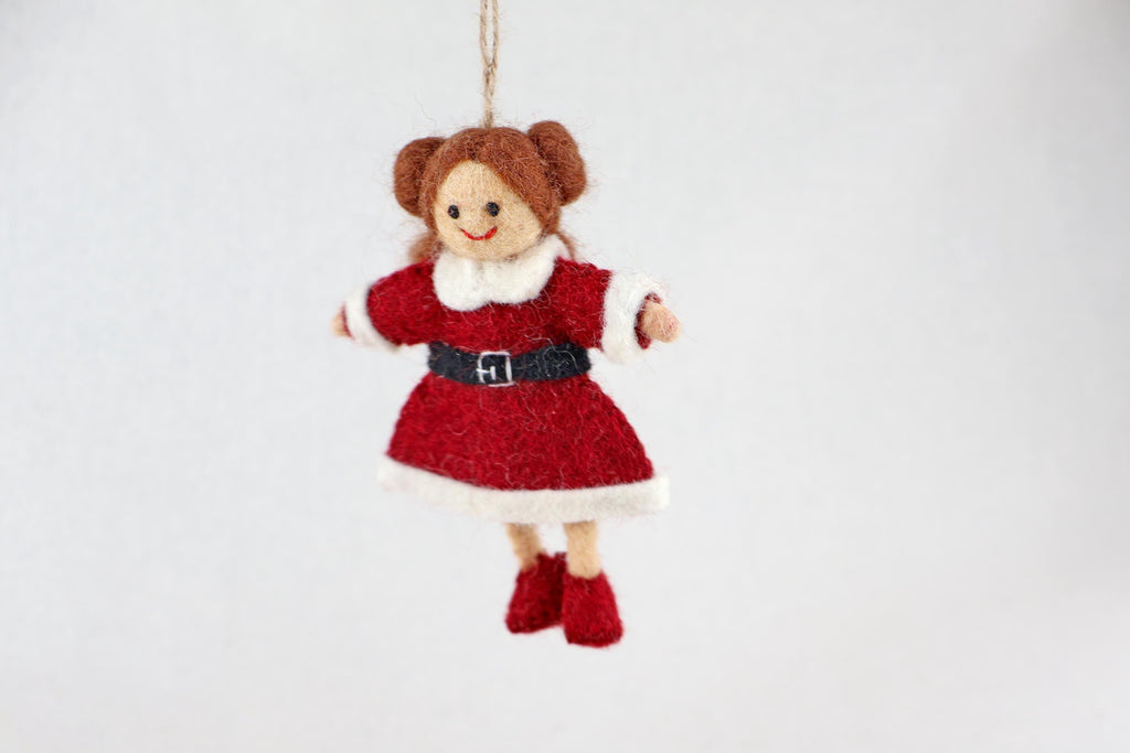 Weihnachtsanhänger Weihnachtsfrau I Christbaumschmuck Weihnachtsdeko I Winter Weihnachtsbaum I Miss Santa