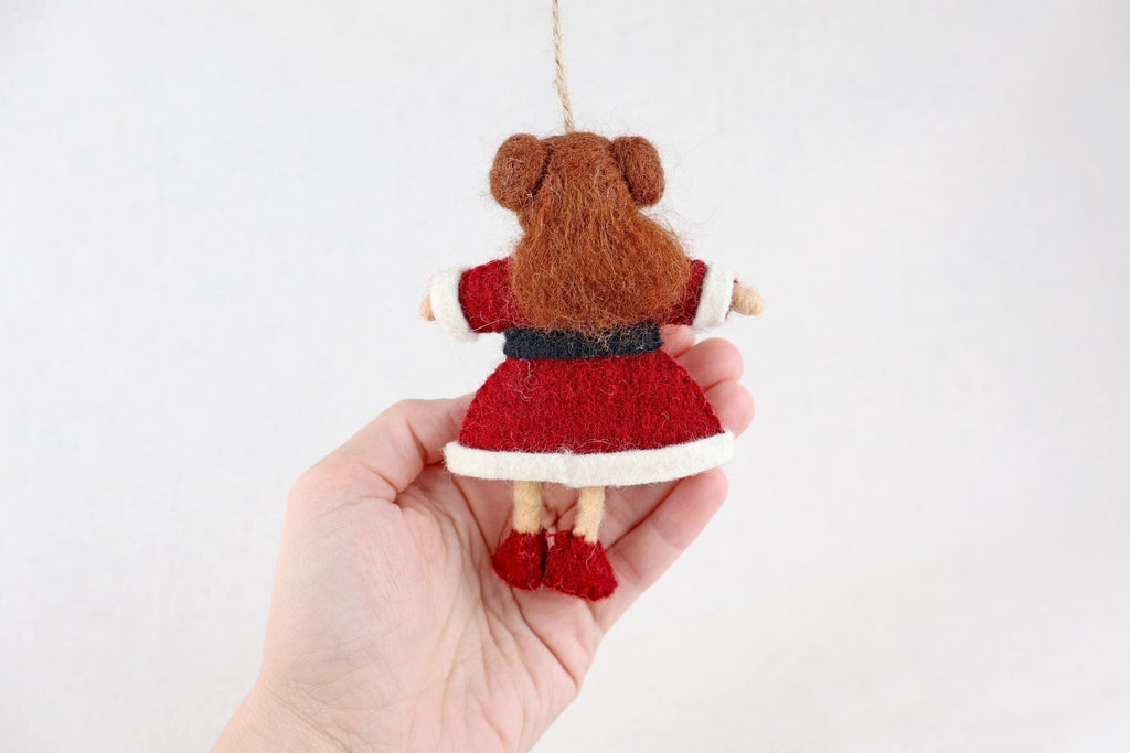 Weihnachtsanhänger Weihnachtsfrau I Christbaumschmuck Weihnachtsdeko I Winter Weihnachtsbaum I Miss Santa