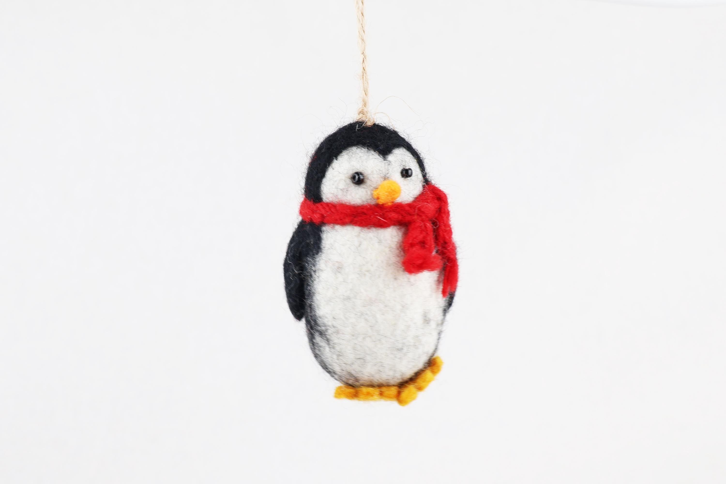 Weihnachtsanhänger Pinguin Christbaumschmuck Weihnachtsdeko Winter Weihnachtsbaum