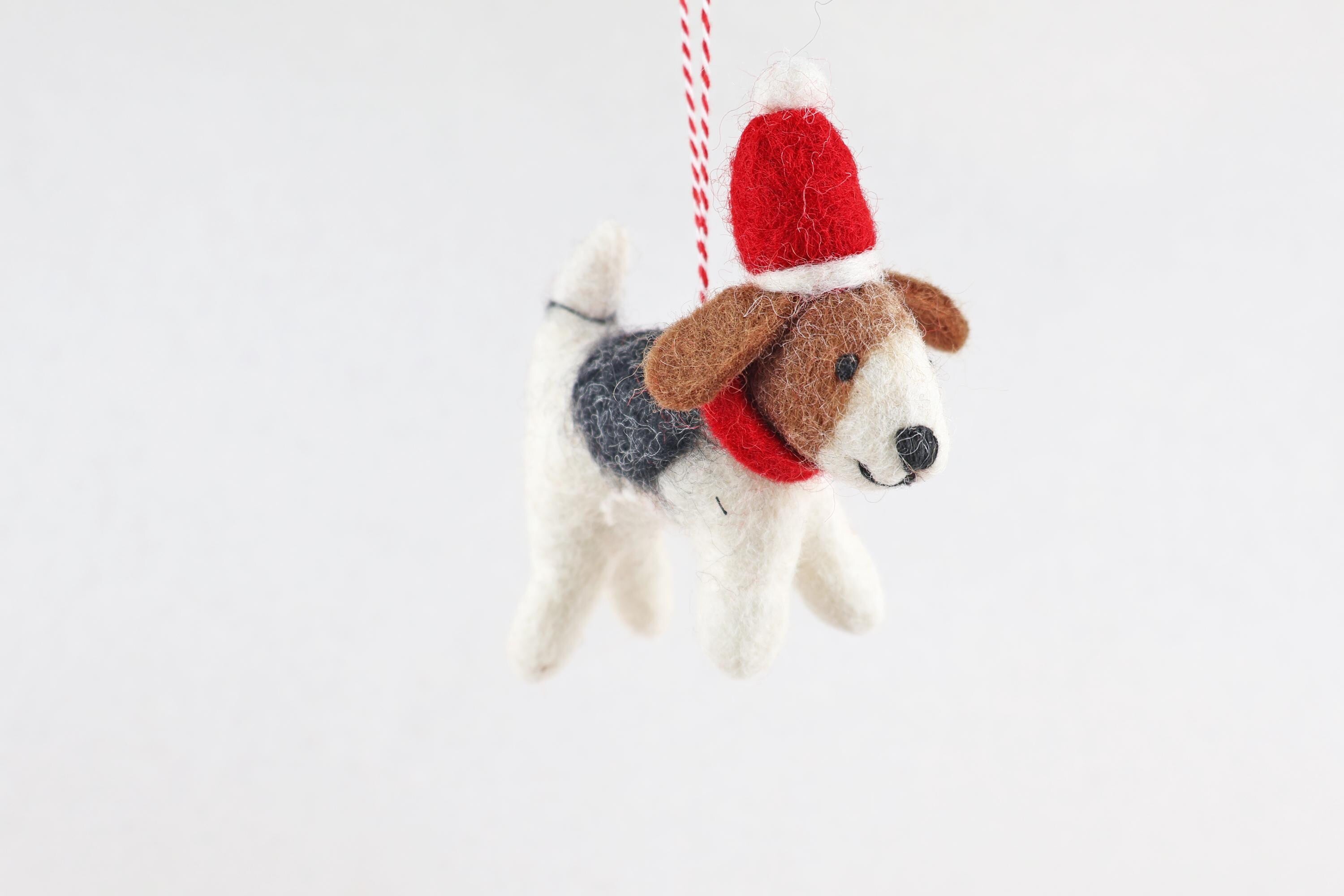 Weihnachtsanhänger Hund Beagle I Filz Christbaumschmuck Weihnachtsdeko