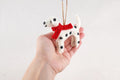 Weihnachtsanhänger Hund Dalmatiner I Filz Christbaumschmuck Weihnachtsdeko
