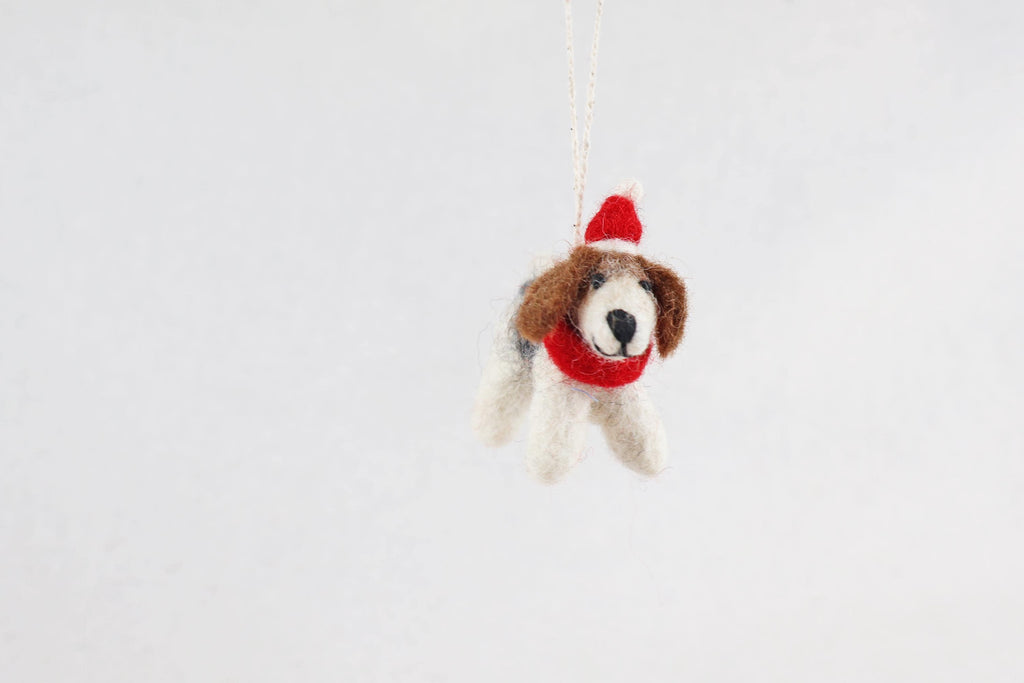 Weihnachtsanhänger Hund Beagle I Filz Christbaumschmuck Weihnachtsdeko I Beagle Welpe