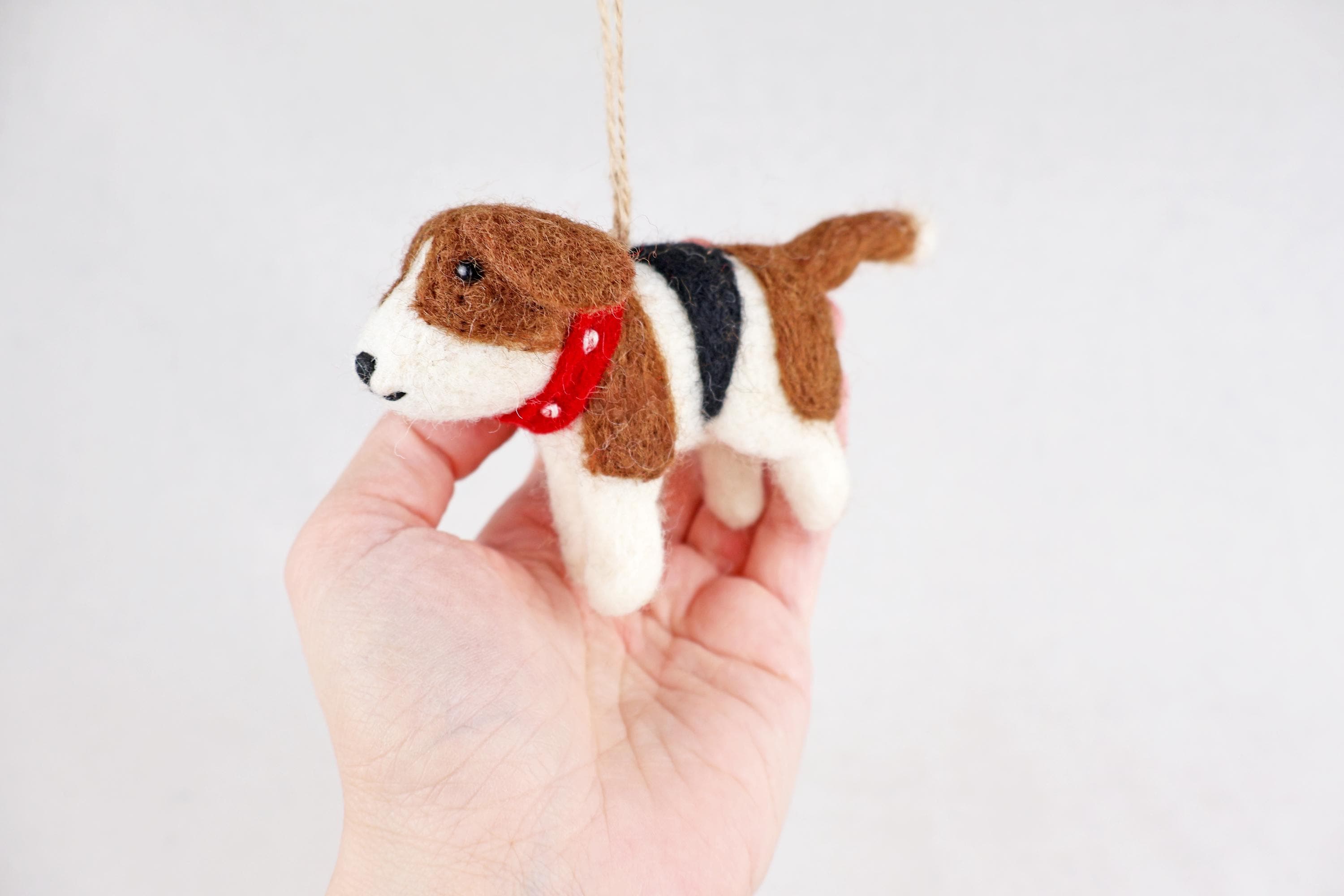 Weihnachtsanhänger Hund Beagle I Filz Christbaumschmuck I Weihnachtsdeko I Weihnachtshund