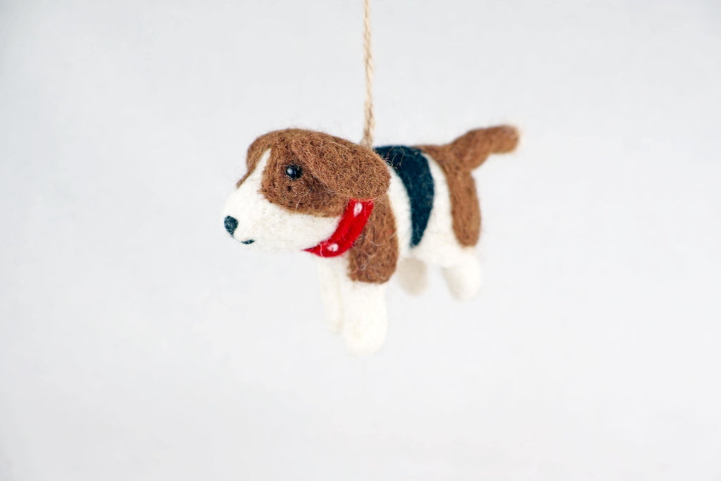 Weihnachtsanhänger Hund Beagle I Filz Christbaumschmuck I Weihnachtsdeko I Weihnachtshund
