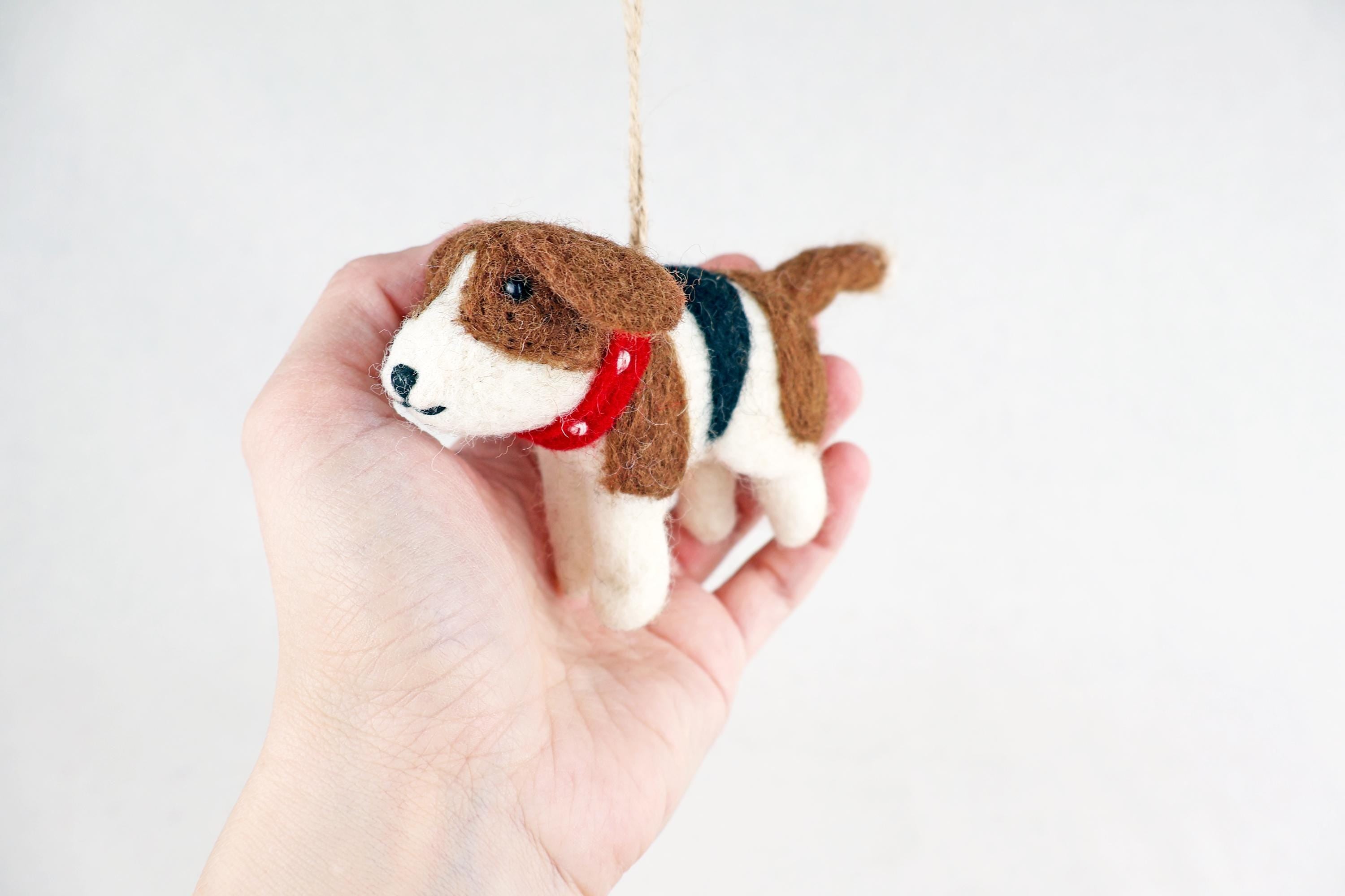 Weihnachtsanhänger Hund Beagle I Filz Christbaumschmuck I Weihnachtsdeko I Weihnachtshund