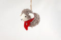 Weihnachtsanhänger Schaf grau mit Schal I Christbaumschmuck Weihnachtsdeko I Winter Weihnachtsbaum I Weihnachtsschaf