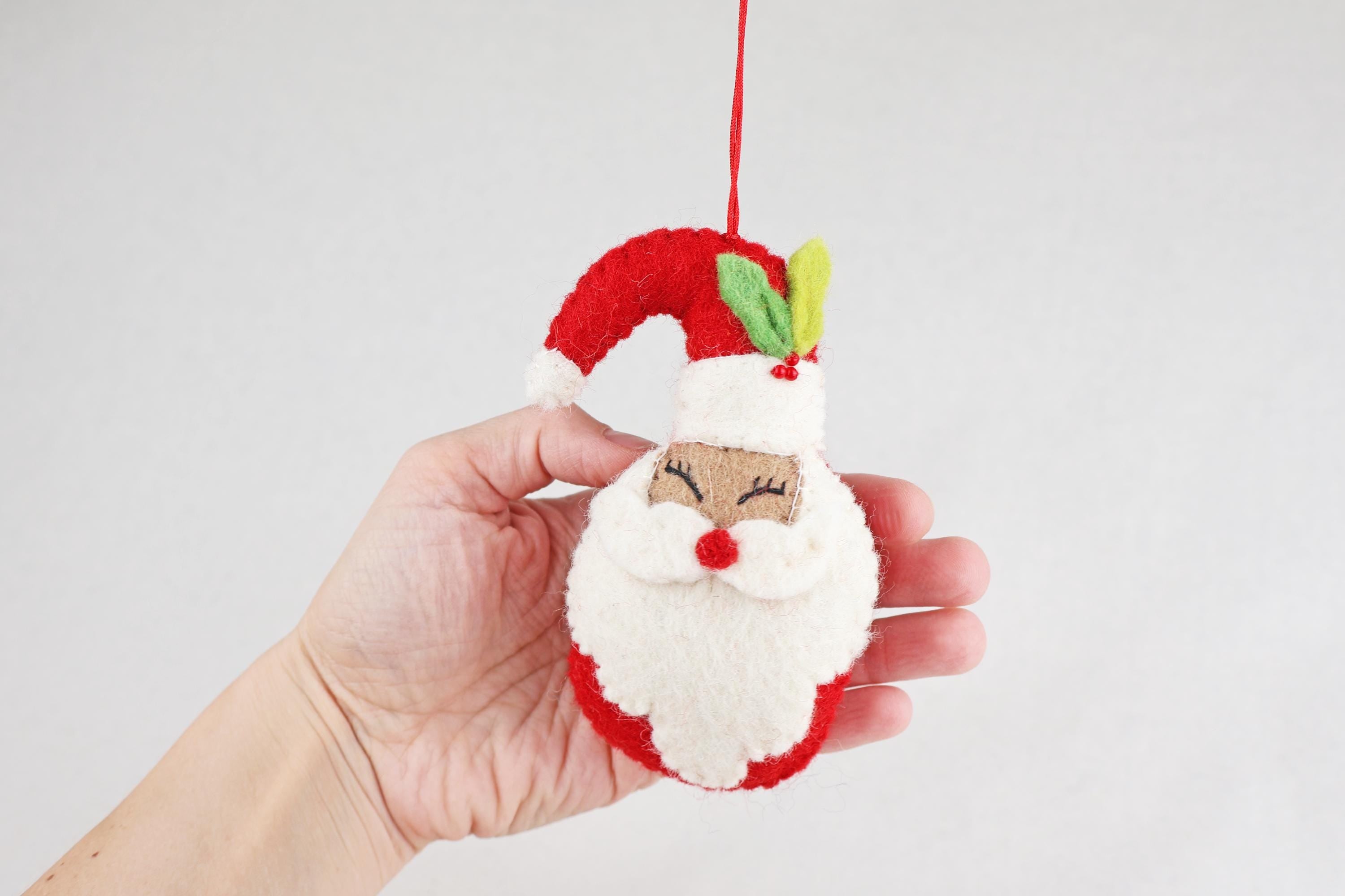Weihnachtsanhänger Weihnachtsmann I Christbaumschmuck Weihnachtsdeko I Winter Weihnachtsbaum I Nikolaus Deko