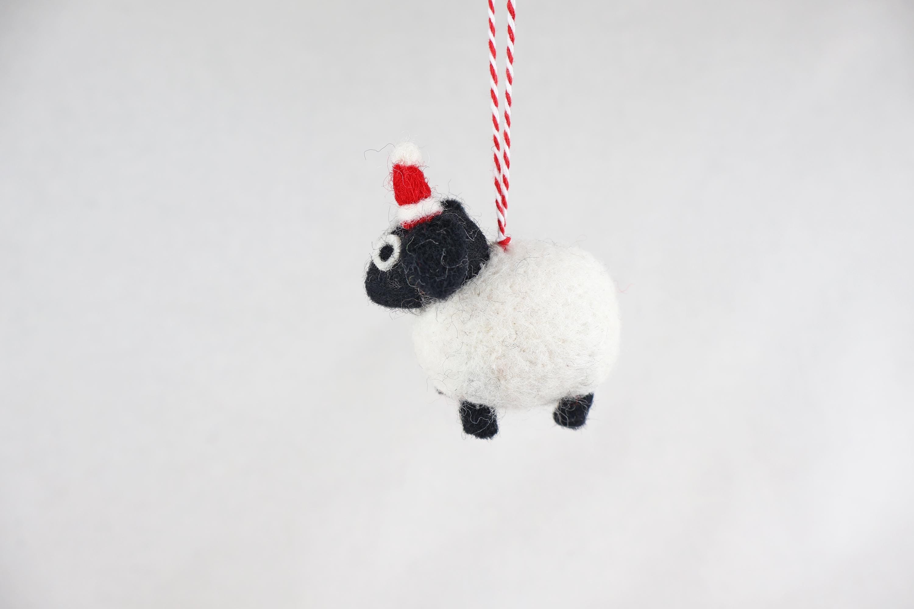 Weihnachtsanhänger Schaf I Christbaumschmuck Weihnachtsdeko I Winter Weihnachtsbaum I Weihnachtsschaf
