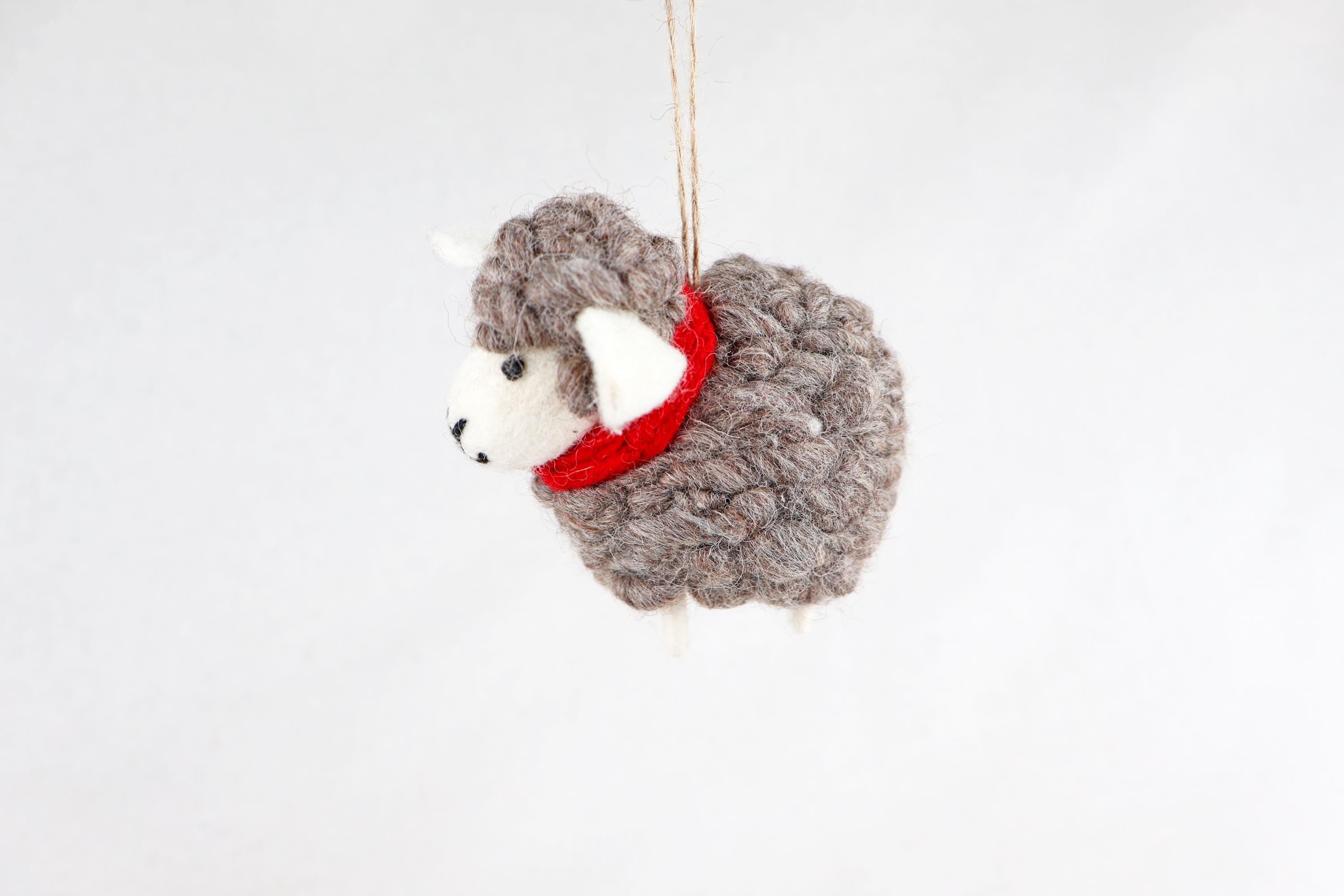 Weihnachtsanhänger Schaf I Christbaumschmuck I Weihnachtsdeko I Winter Weihnachtsbaum I Weihnachtsschaf