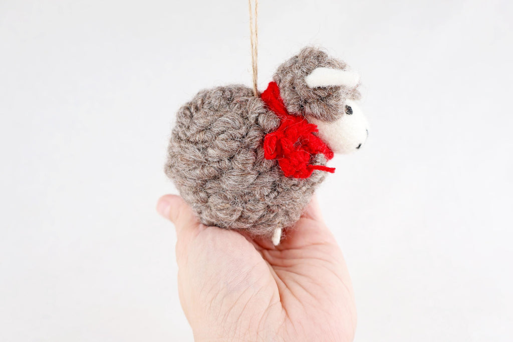Weihnachtsanhänger Schaf I Christbaumschmuck I Weihnachtsdeko I Winter Weihnachtsbaum I Weihnachtsschaf