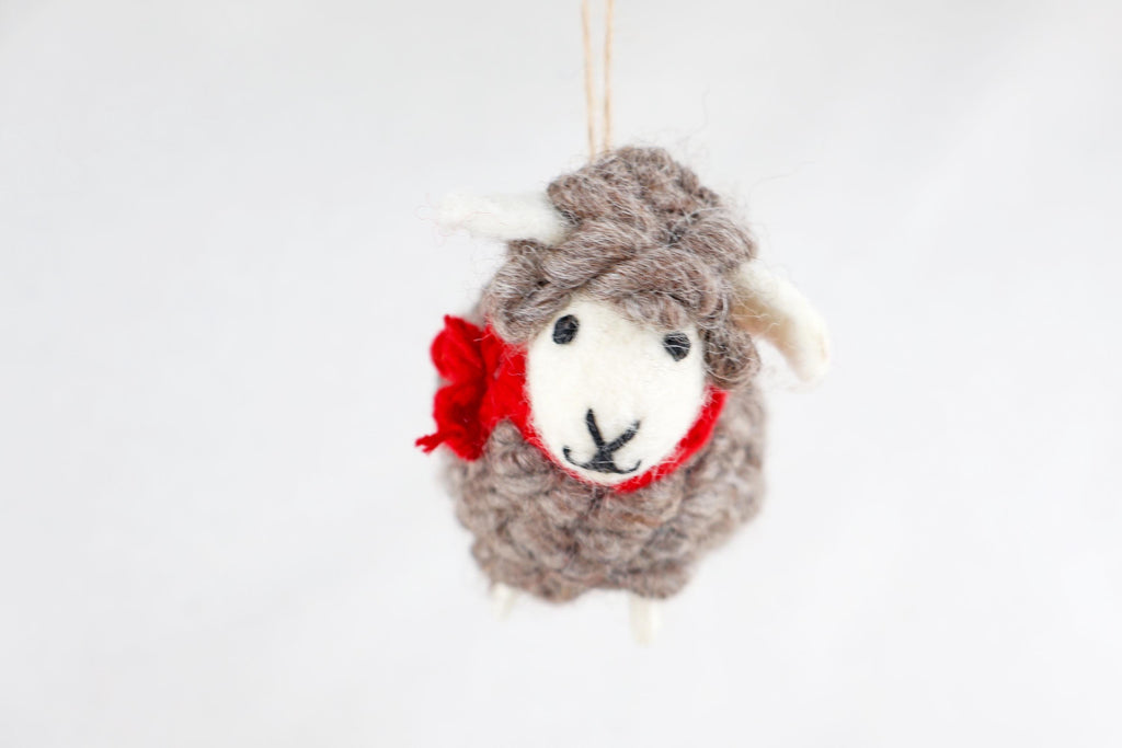 Weihnachtsanhänger Schaf I Christbaumschmuck I Weihnachtsdeko I Winter Weihnachtsbaum I Weihnachtsschaf