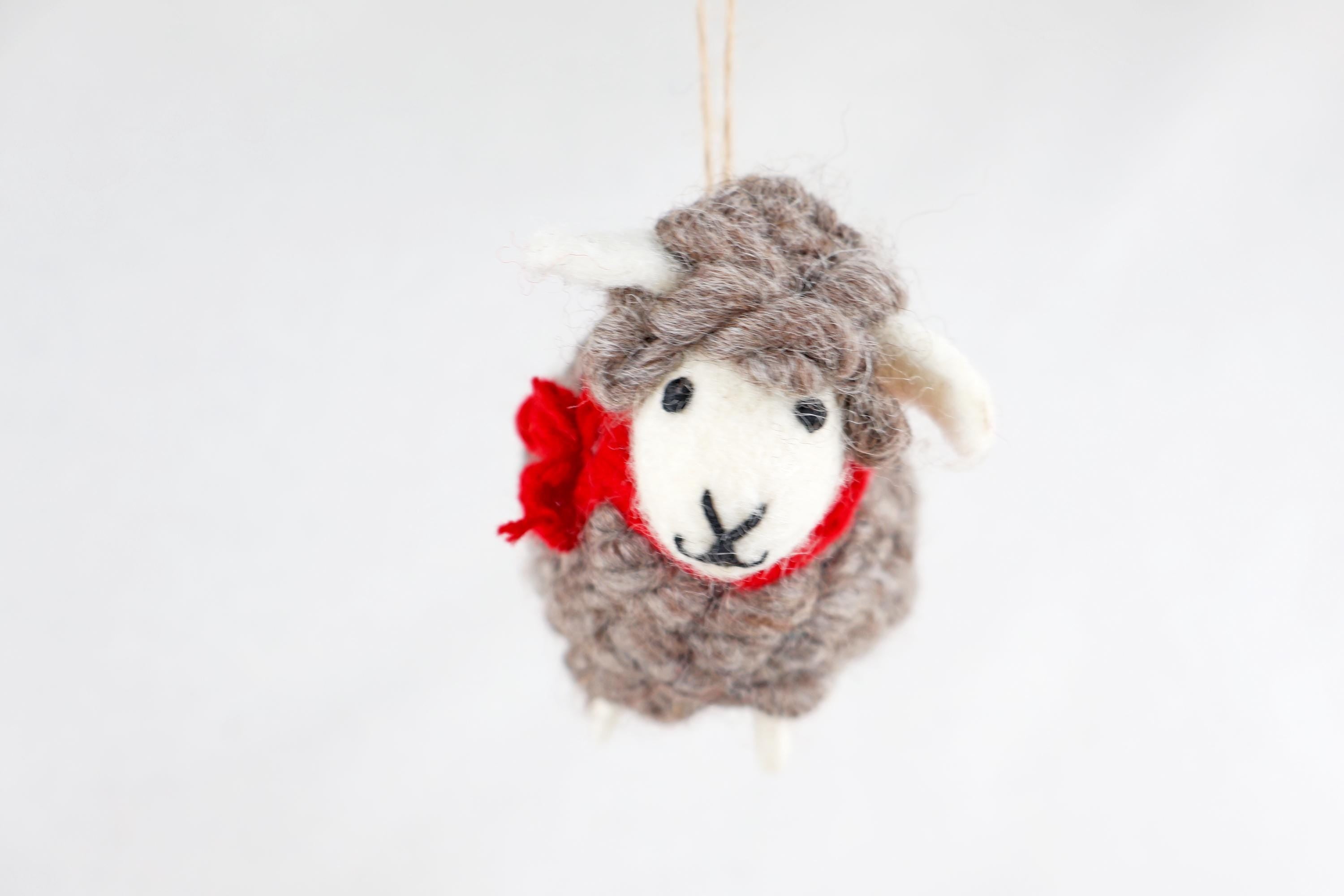 Weihnachtsanhänger Schaf I Christbaumschmuck I Weihnachtsdeko I Winter Weihnachtsbaum I Weihnachtsschaf