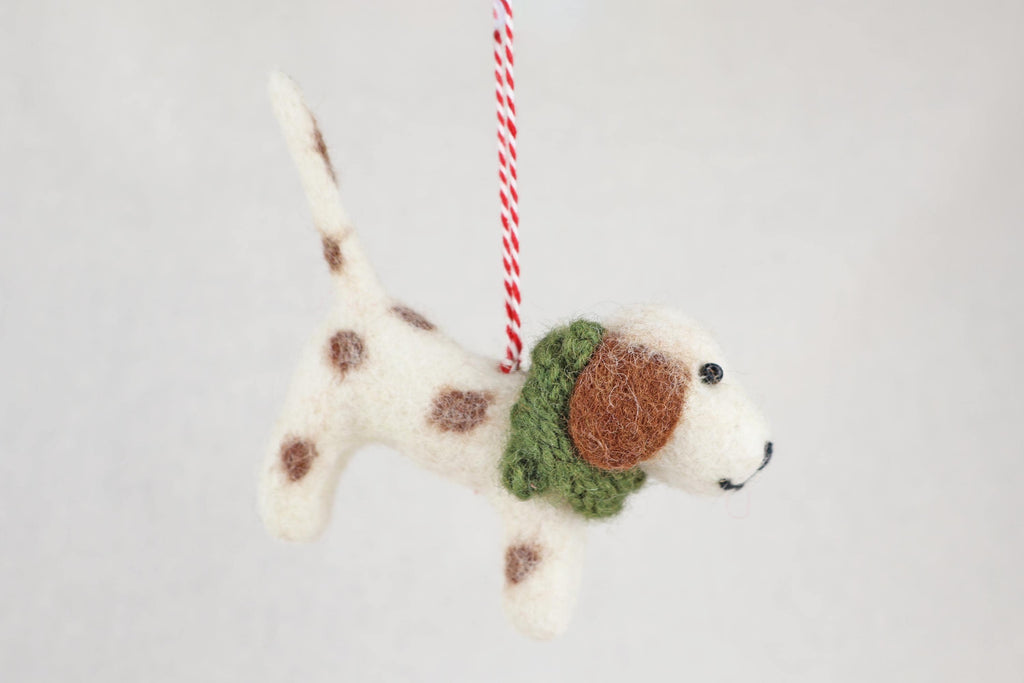 Weihnachtsanhänger Hund Beagle I Filz Christbaumschmuck Weihnachtsdeko