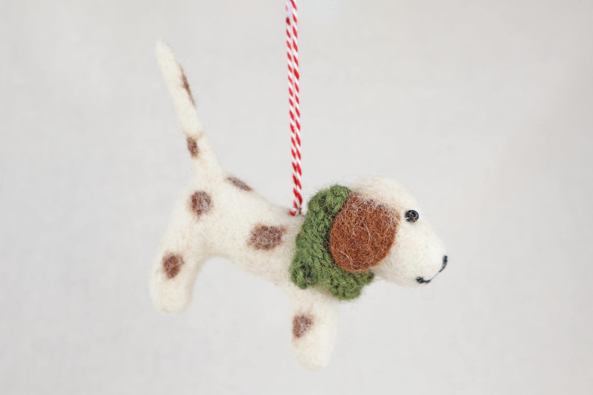 Weihnachtsanhänger Hund Beagle I Filz Christbaumschmuck Weihnachtsdeko