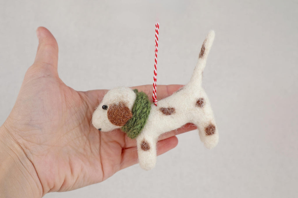 Weihnachtsanhänger Hund Beagle I Filz Christbaumschmuck Weihnachtsdeko