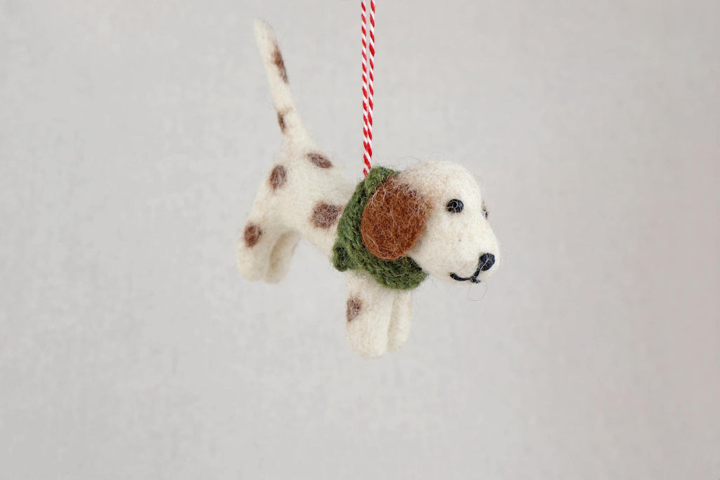 Weihnachtsanhänger Hund Beagle I Filz Christbaumschmuck Weihnachtsdeko