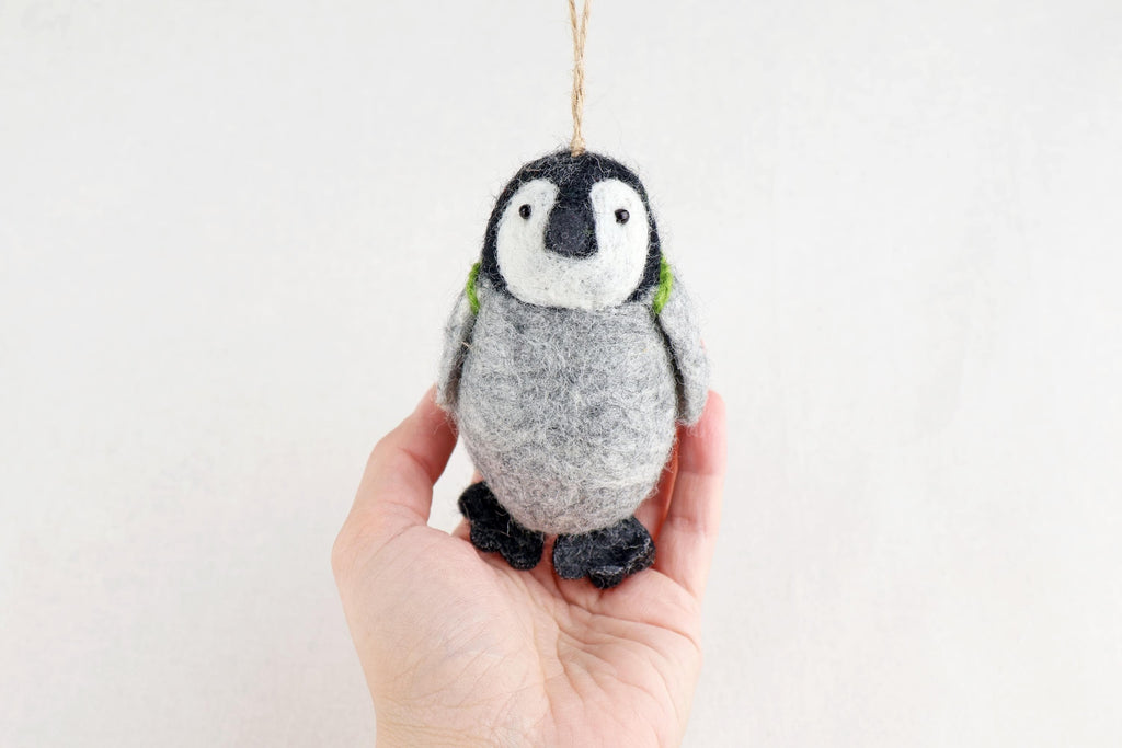 Weihnachtsanhänger Pinguin I Christbaumschmuck Weihnachtsdeko Winter Weihnachtsbaum I Pinguindeko I Pinguin Wanderer I Rucksack