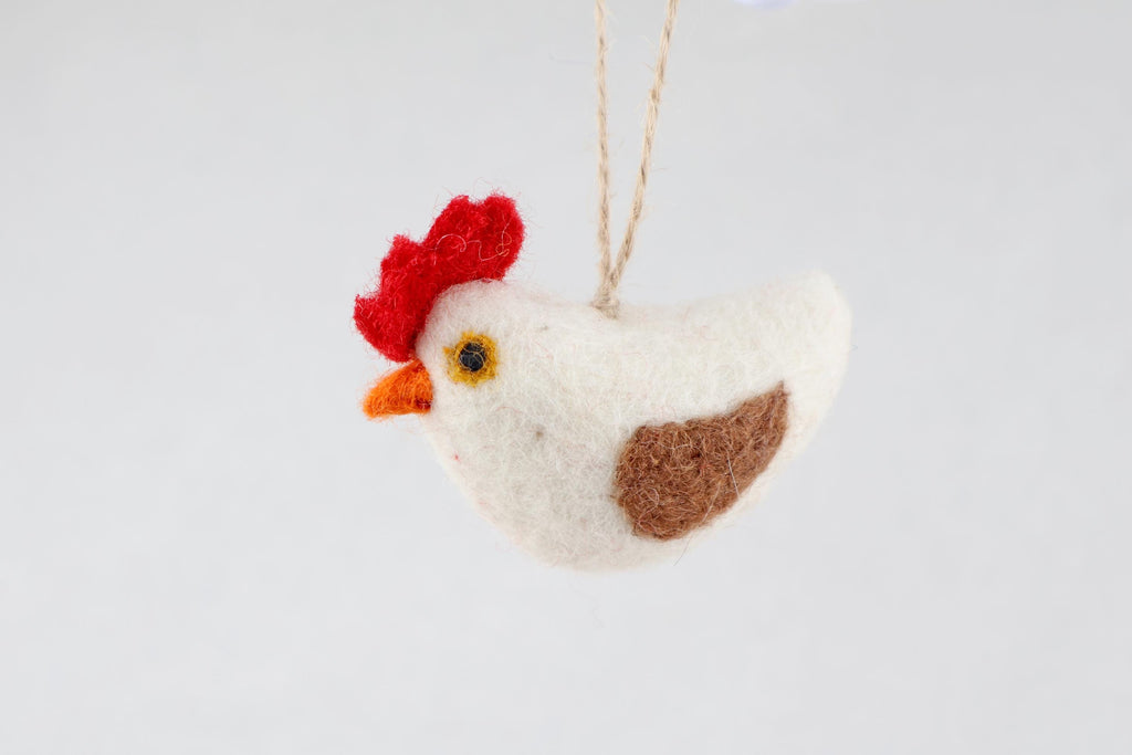 Anhänger Huhn I I Weihnachtsschmuck I Osterschmuck I Osterdeko I Osterstrauß I Filzdeko Ostern I Osterhase I Frühling