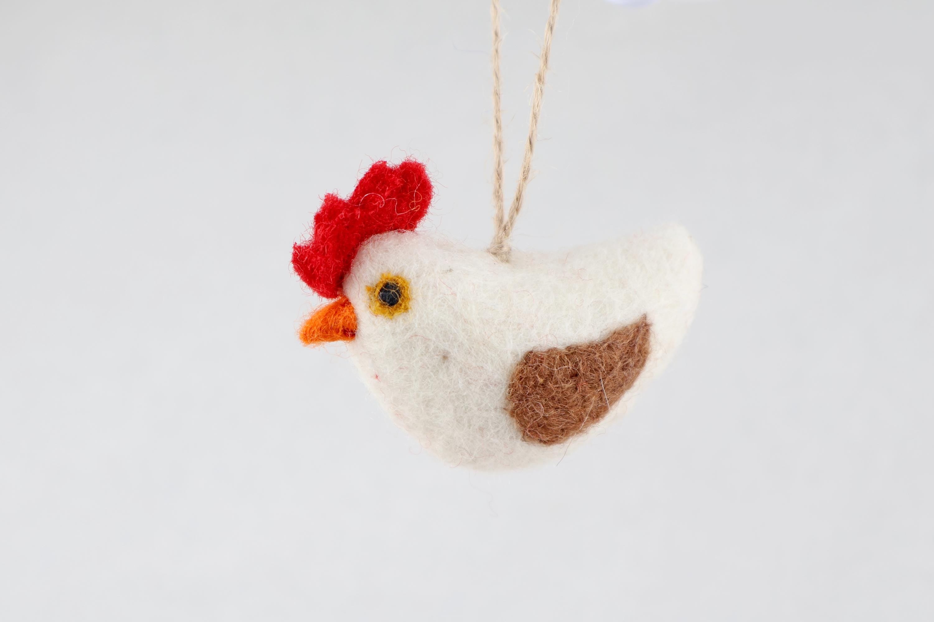 Anhänger Huhn I I Weihnachtsschmuck I Osterschmuck I Osterdeko I Osterstrauß I Filzdeko Ostern I Osterhase I Frühling