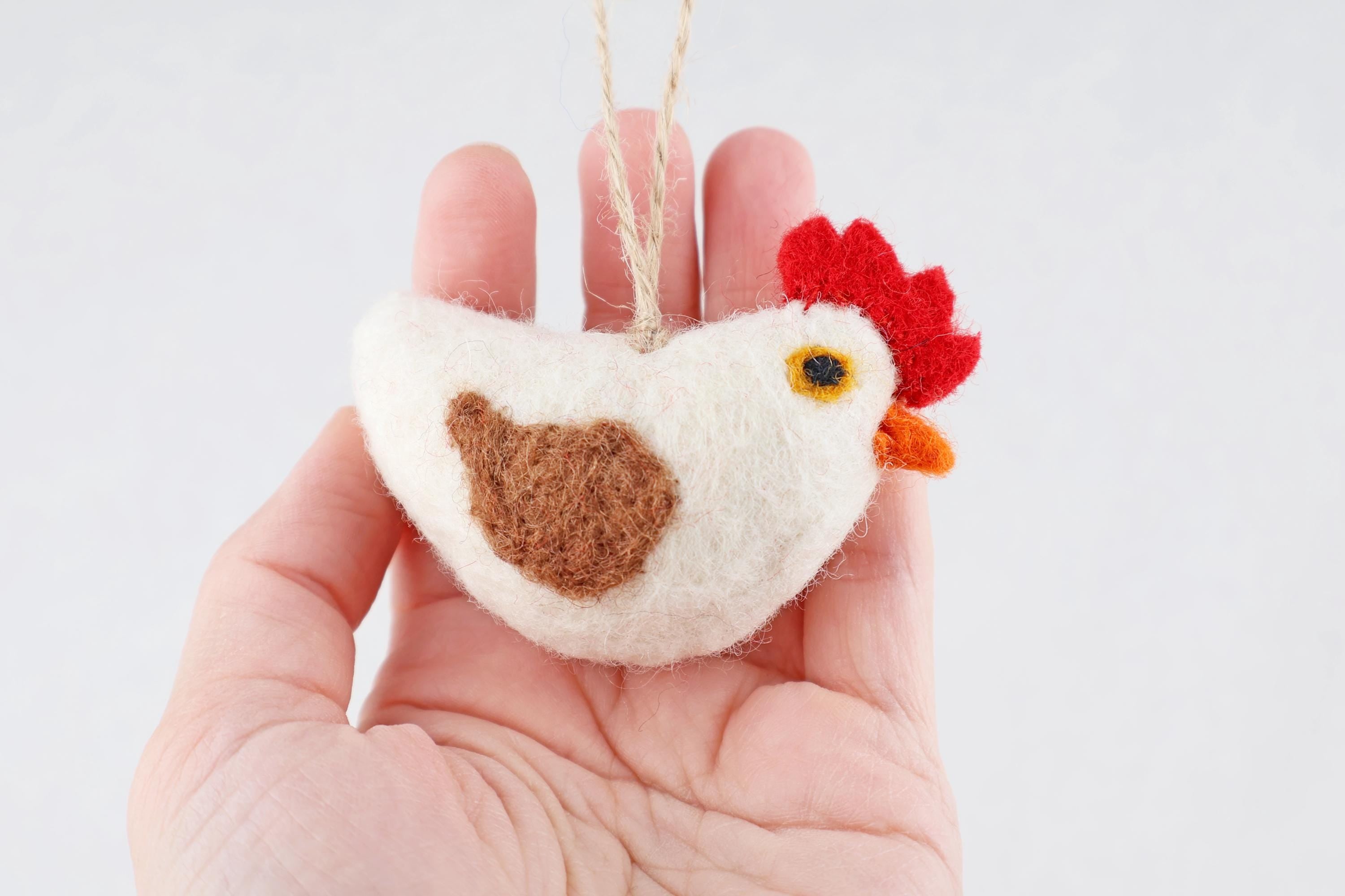 Anhänger Huhn I I Weihnachtsschmuck I Osterschmuck I Osterdeko I Osterstrauß I Filzdeko Ostern I Osterhase I Frühling